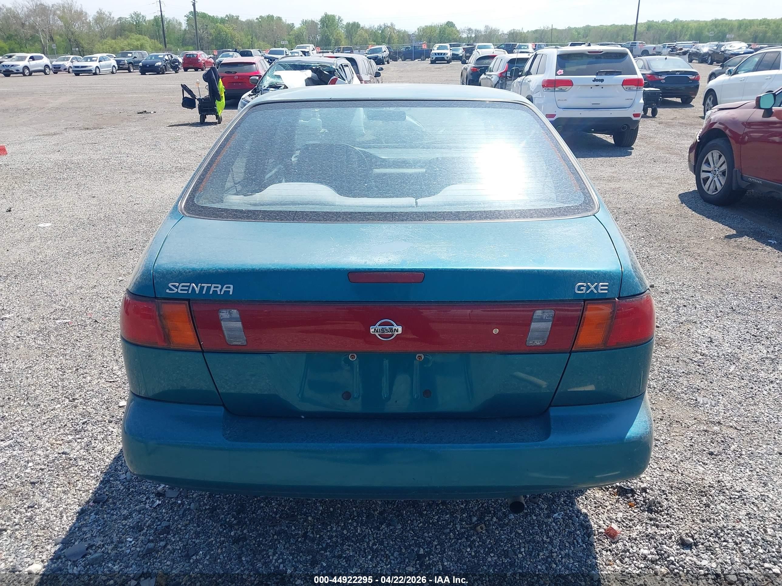 1997 Nissan Sentra Gle/gxe/xe Green vin: 1N4AB41D9VC760785