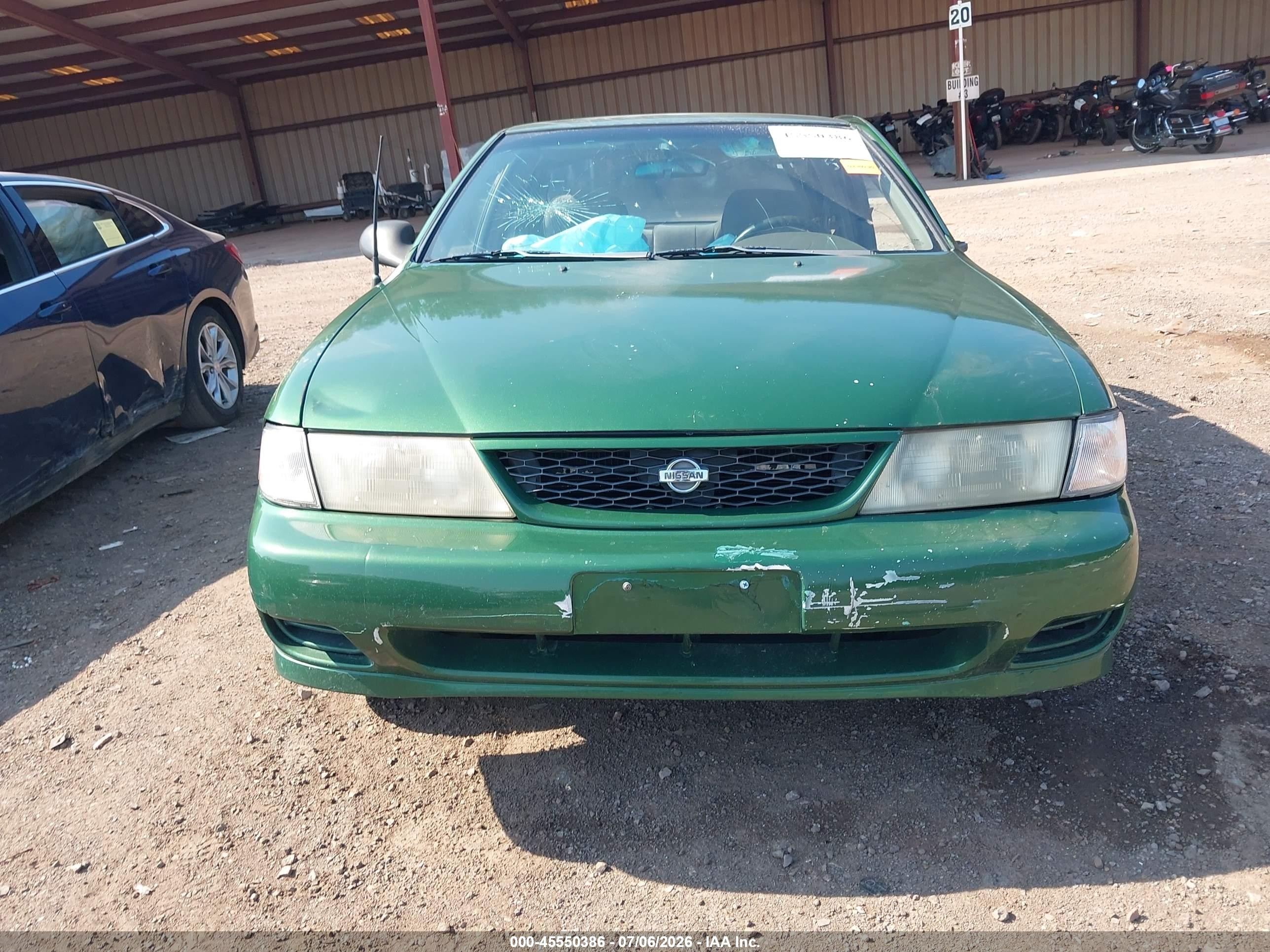 1998 Nissan Sentra Gle/gxe/xe Зеленый vin: 1N4AB41D9WC718005