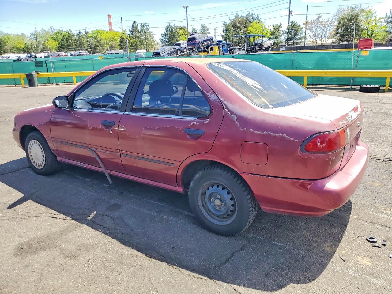 1995 Nissan Sentra Base Maroon vin: 1N4AB41DXSC771192