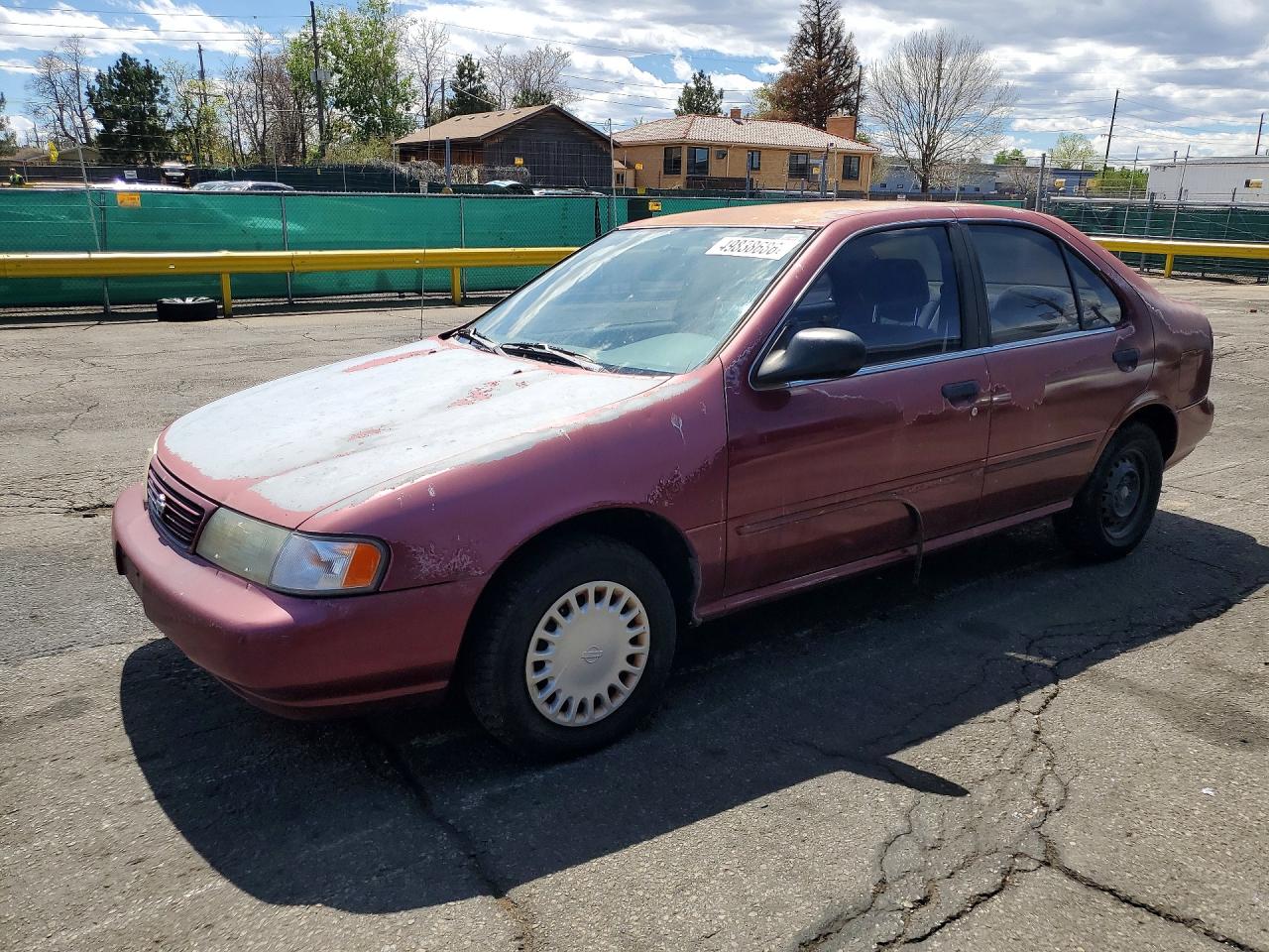 1995 Nissan Sentra Base Maroon vin: 1N4AB41DXSC771192