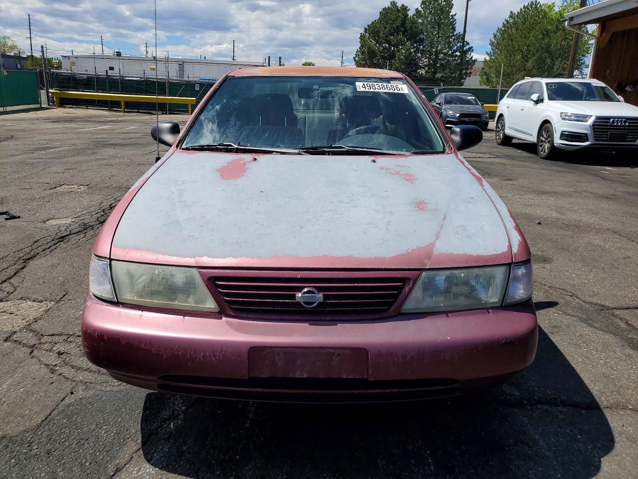 1995 Nissan Sentra Base Maroon vin: 1N4AB41DXSC771192