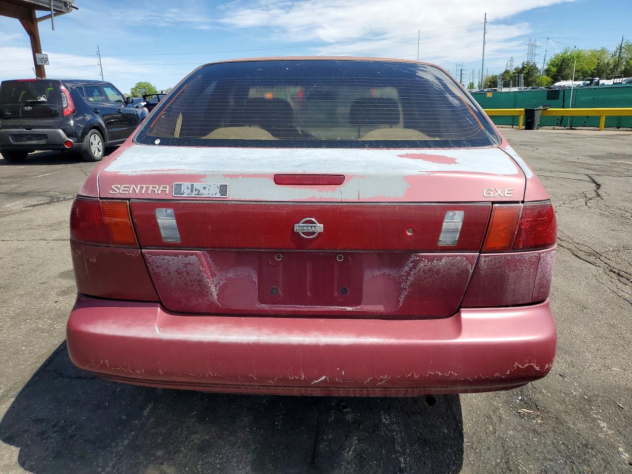 1995 Nissan Sentra Base Maroon vin: 1N4AB41DXSC771192