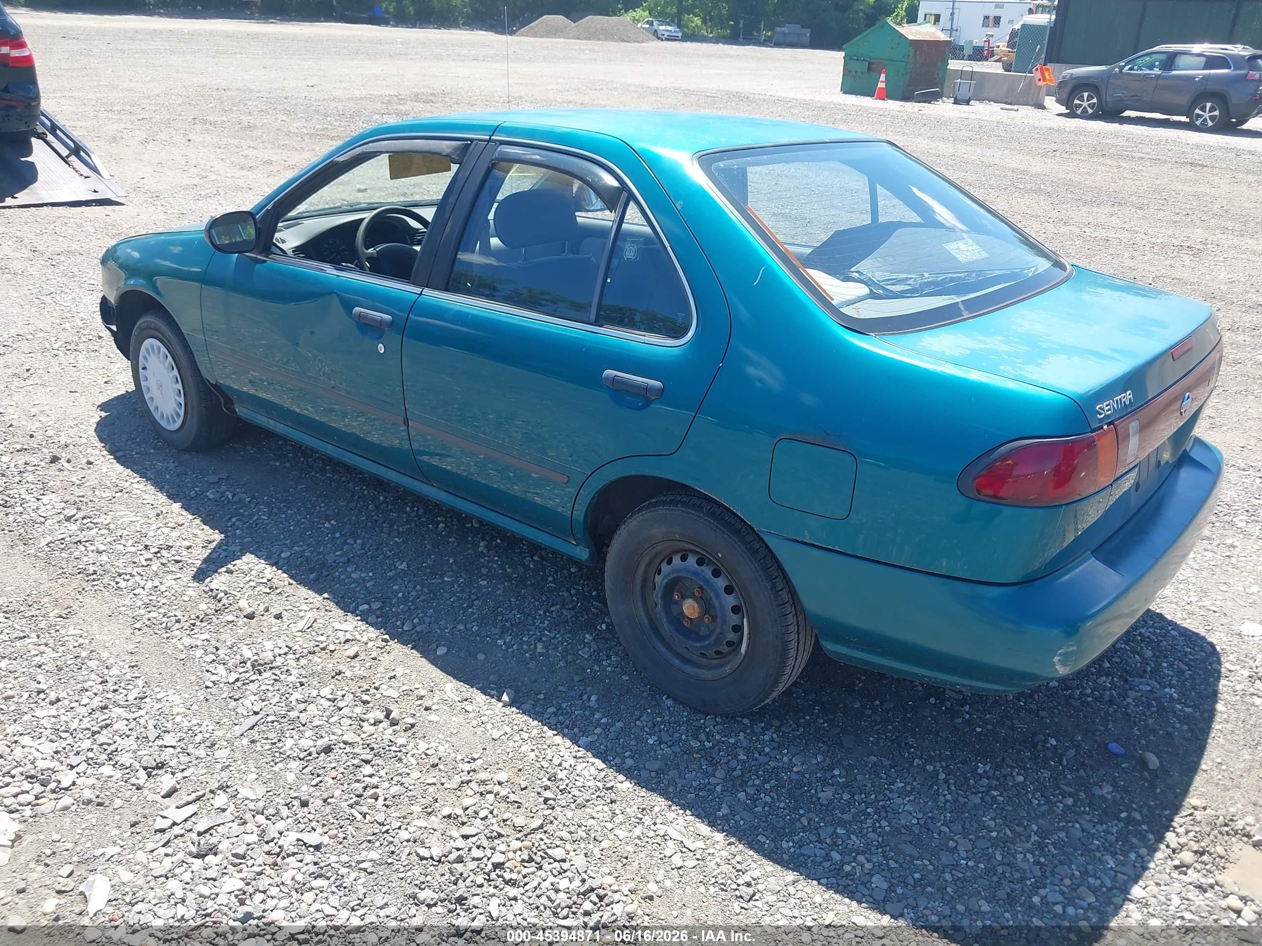 1996 Nissan Sentra E/xe/gxe/gle Зеленый vin: 1N4AB41DXTC717599
