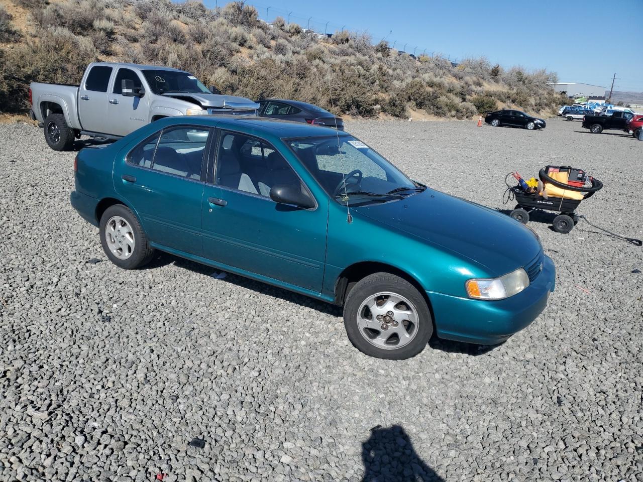 1996 Nissan Sentra E Green vin: 1N4AB41DXTC753292