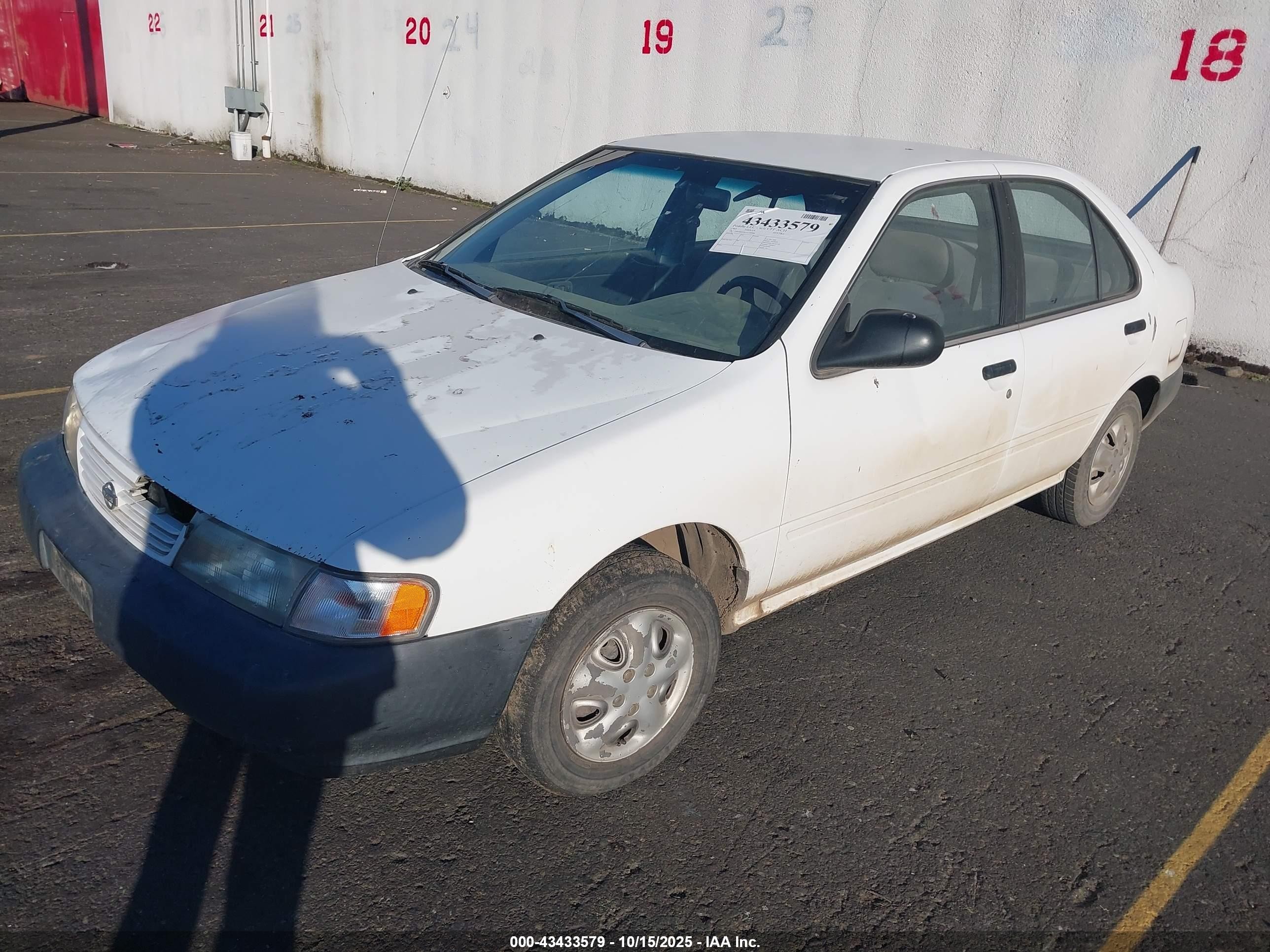 1997 Nissan Sentra Gle/gxe/xe White vin: 1N4AB41DXVC730906