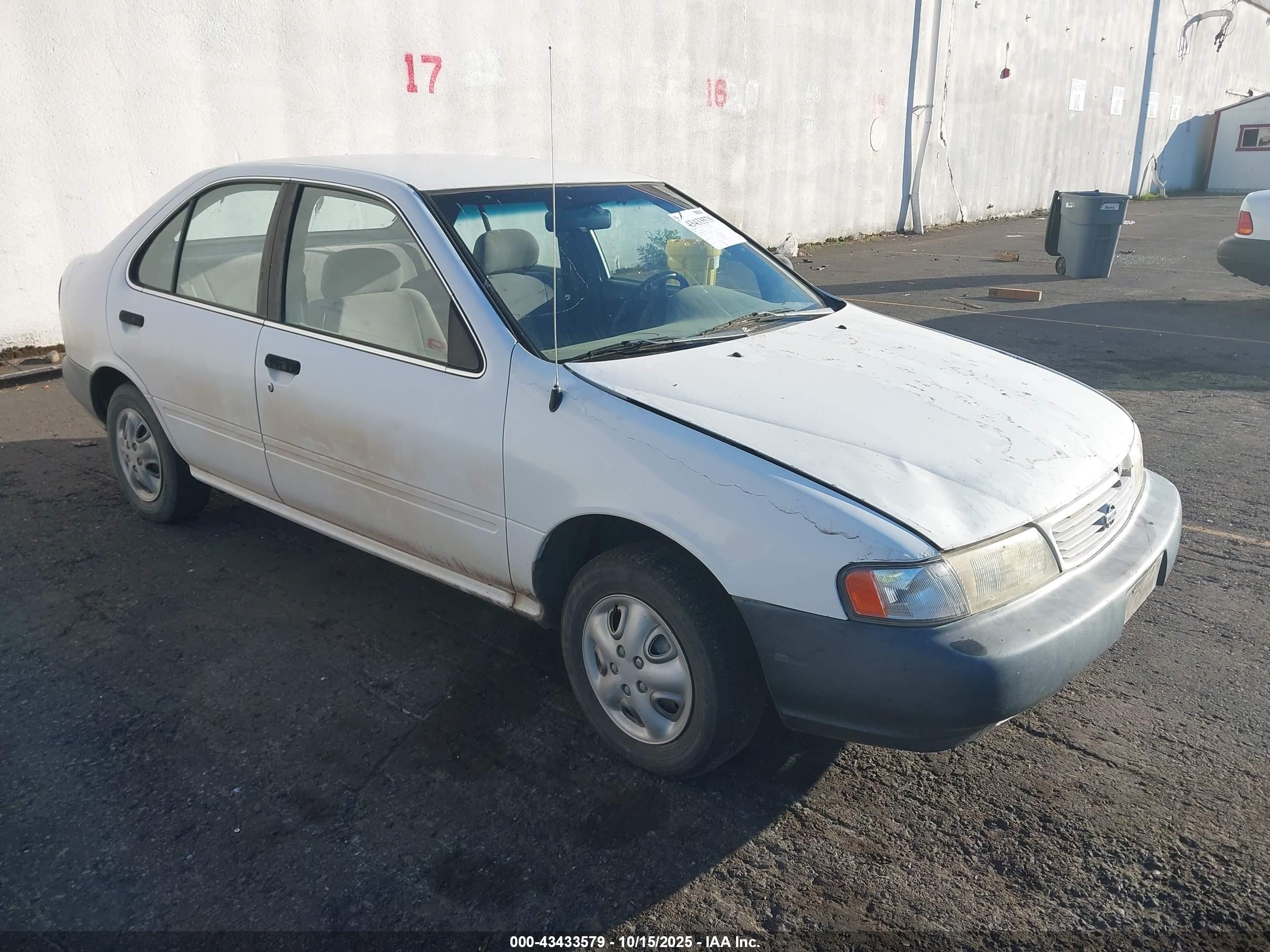 1997 Nissan Sentra Gle/gxe/xe White vin: 1N4AB41DXVC730906