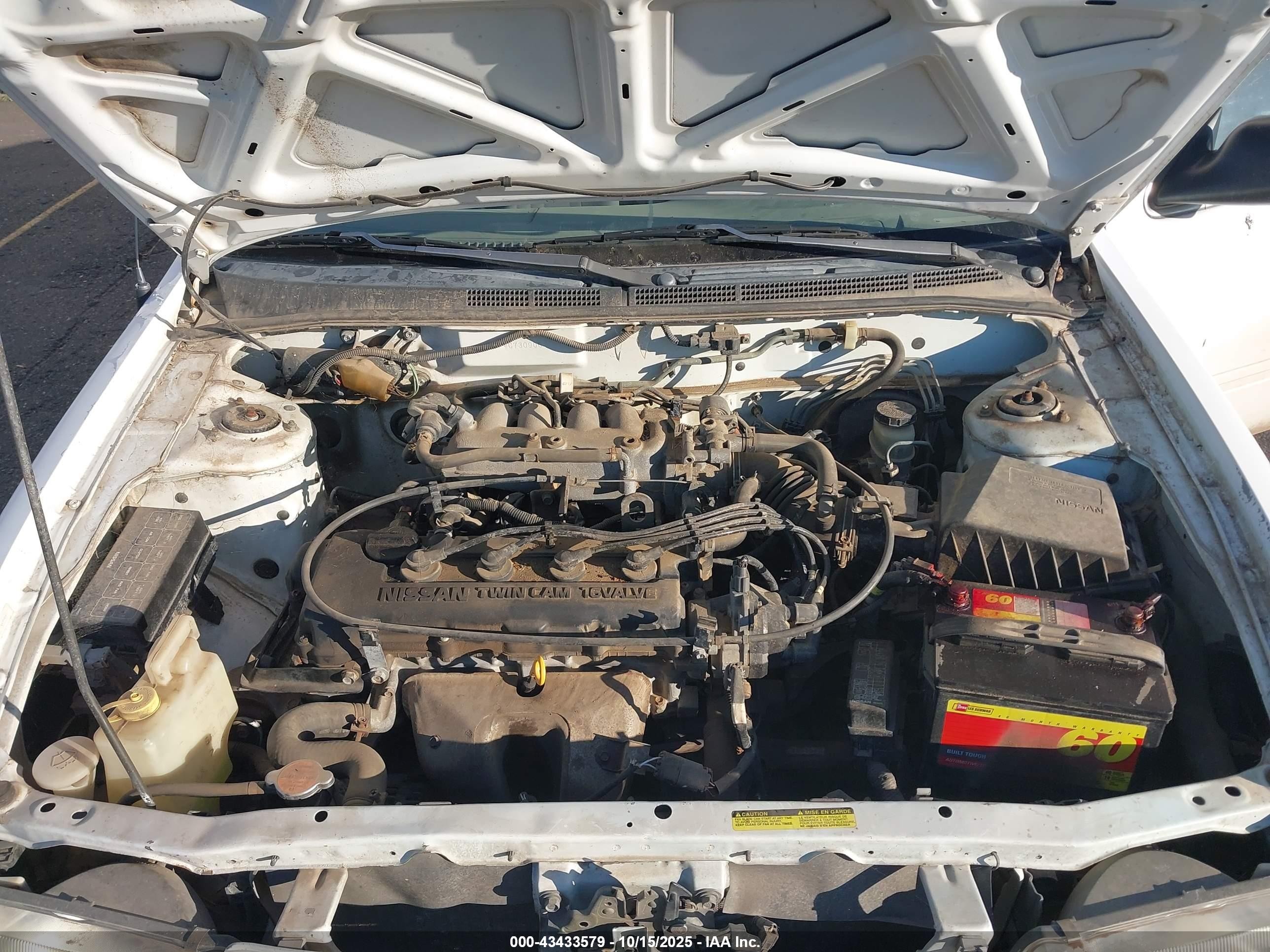 1997 Nissan Sentra Gle/gxe/xe White vin: 1N4AB41DXVC730906
