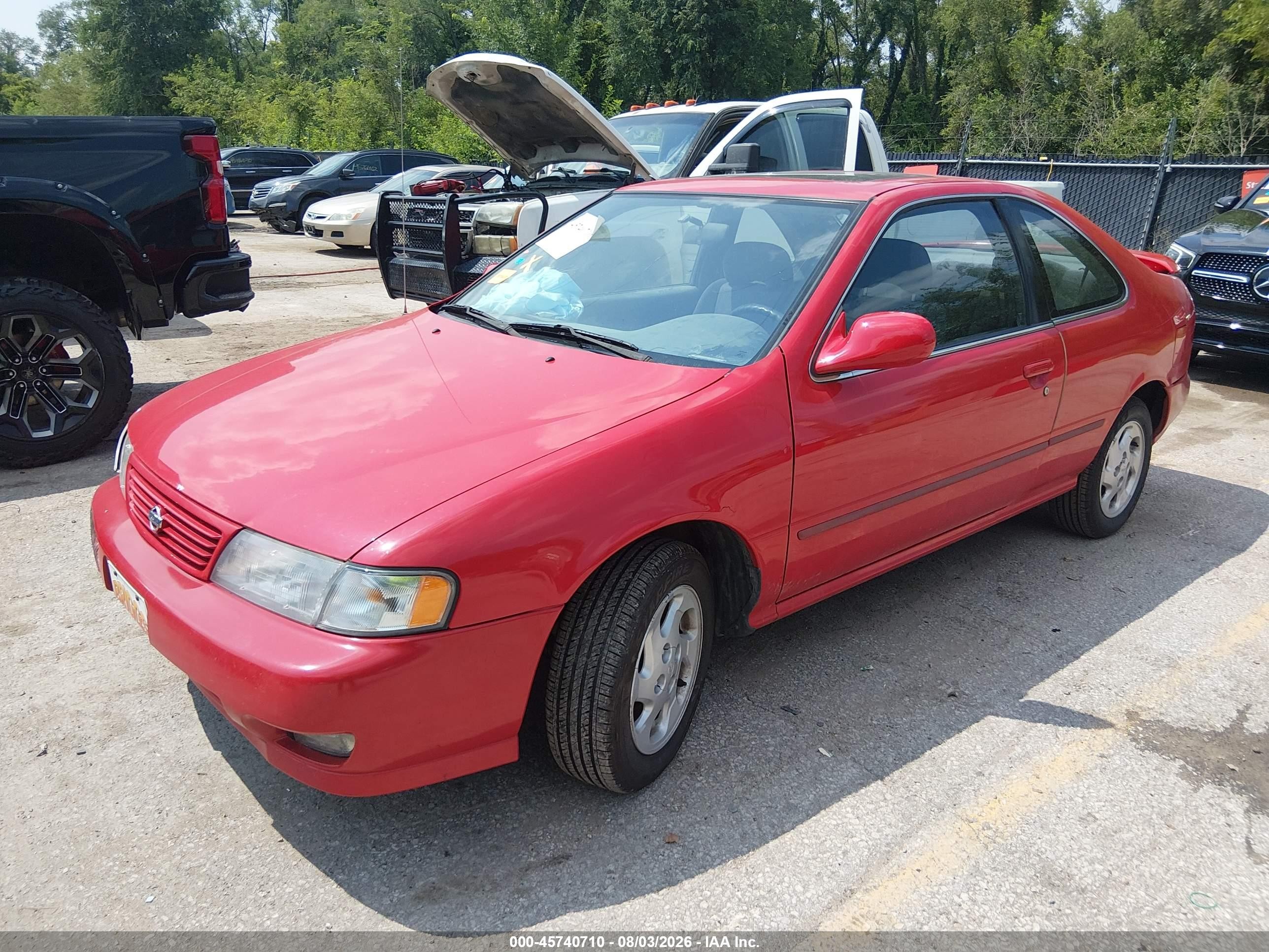 1996 Nissan 200sx Se Red vin: 1N4AB42D1TC521808