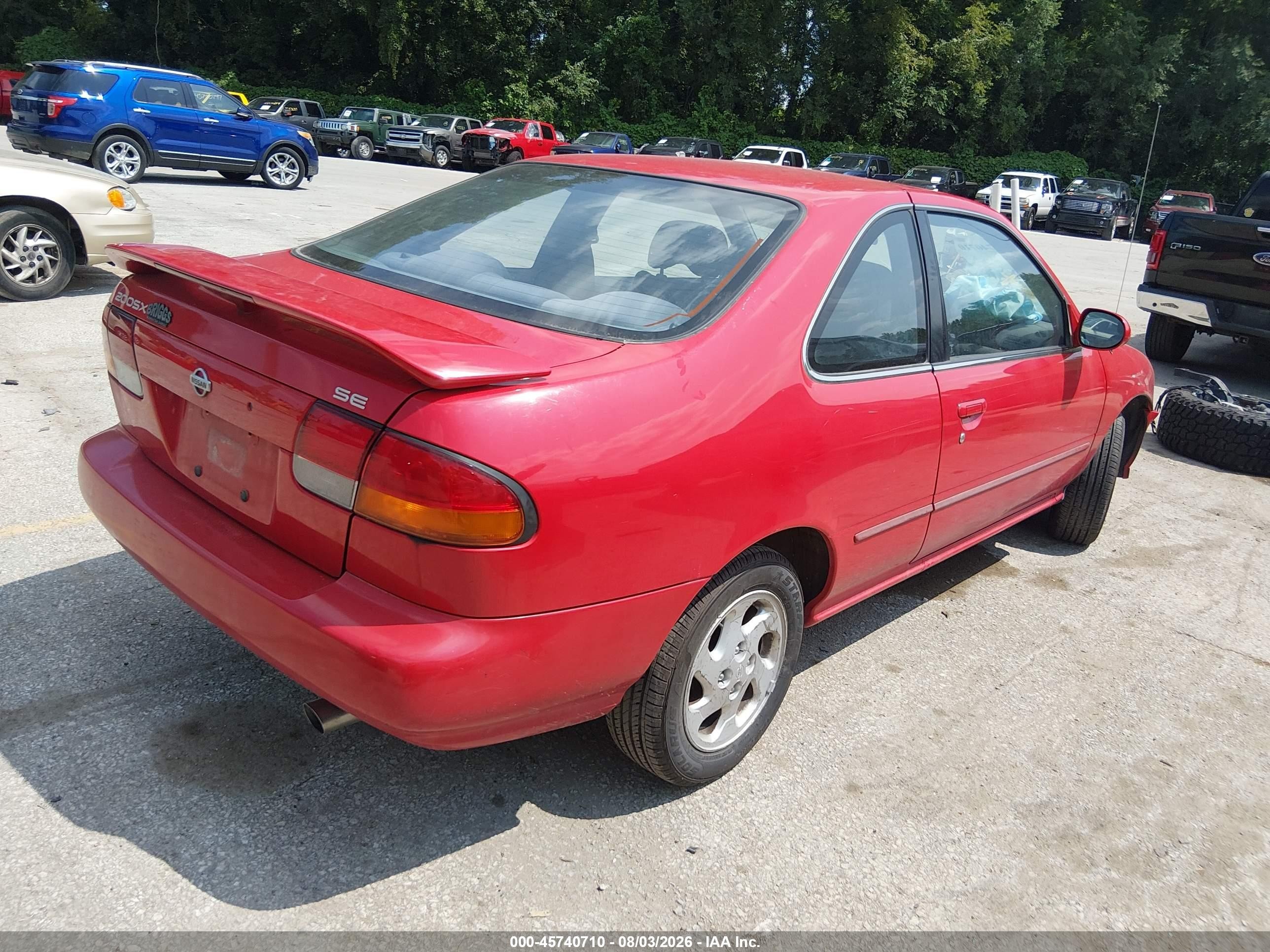 1996 Nissan 200sx Se Red vin: 1N4AB42D1TC521808