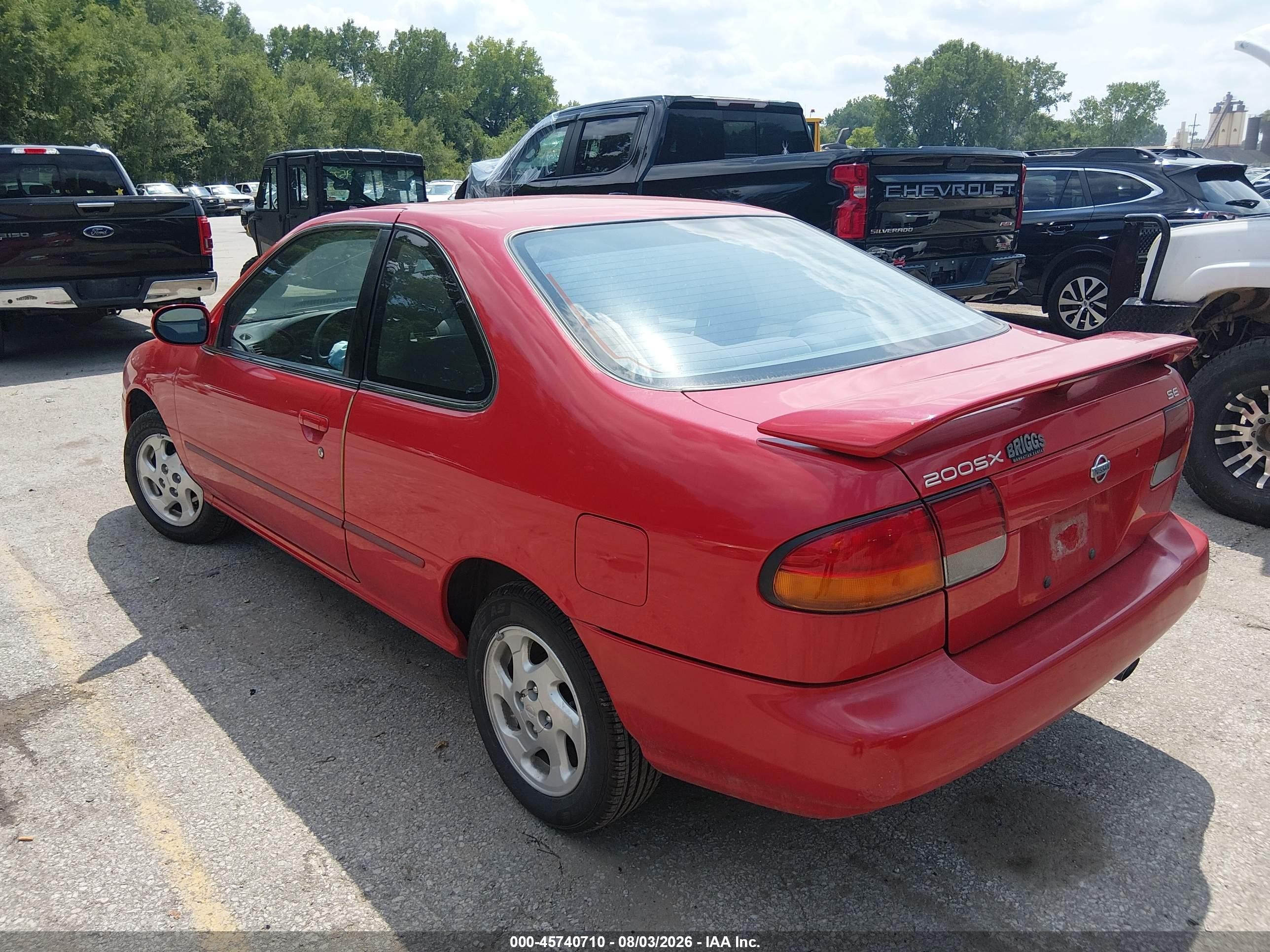 1996 Nissan 200sx Se Red vin: 1N4AB42D1TC521808