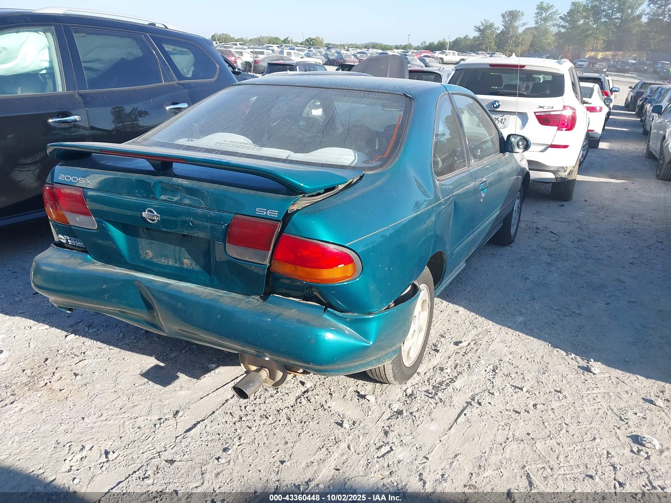 1996 Nissan 200sx Se Green vin: 1N4AB42D4TC524721