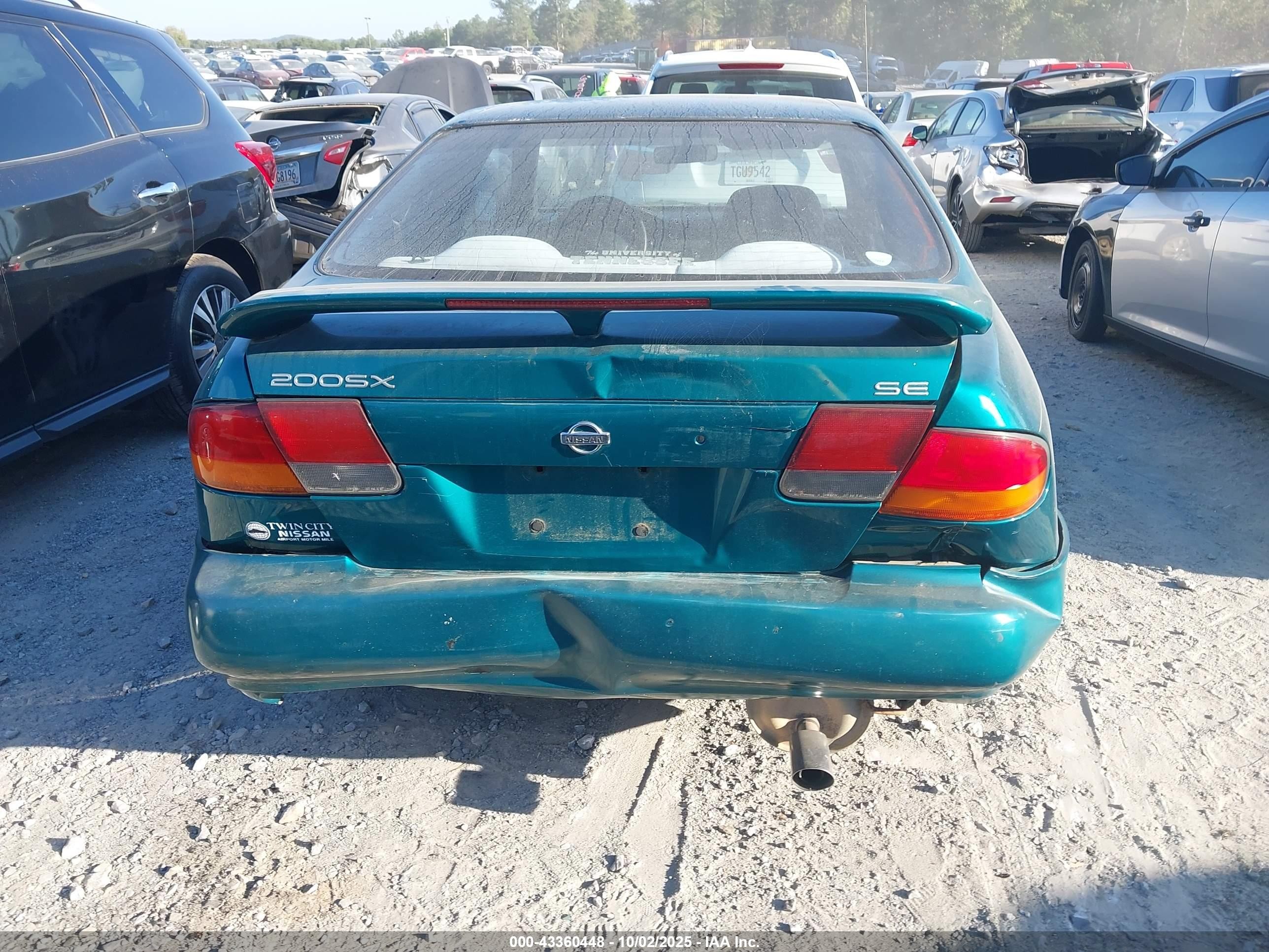 1996 Nissan 200sx Se Green vin: 1N4AB42D4TC524721