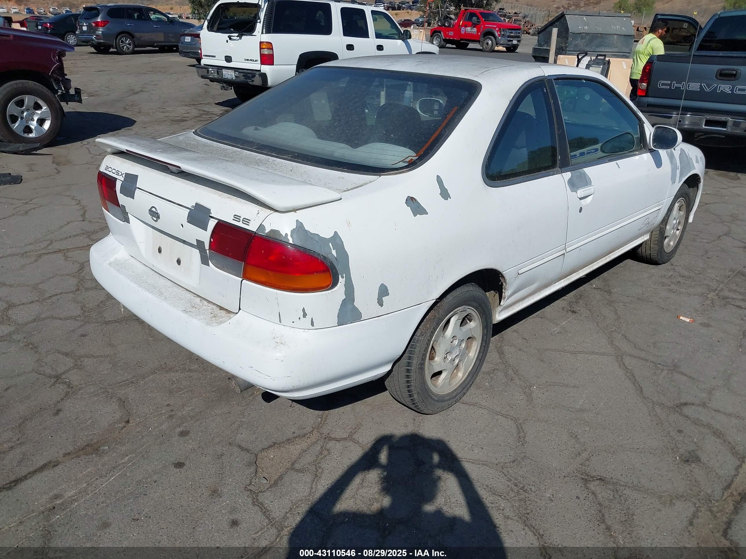 1997 Nissan 200sx Se White vin: 1N4AB42D8VC520187