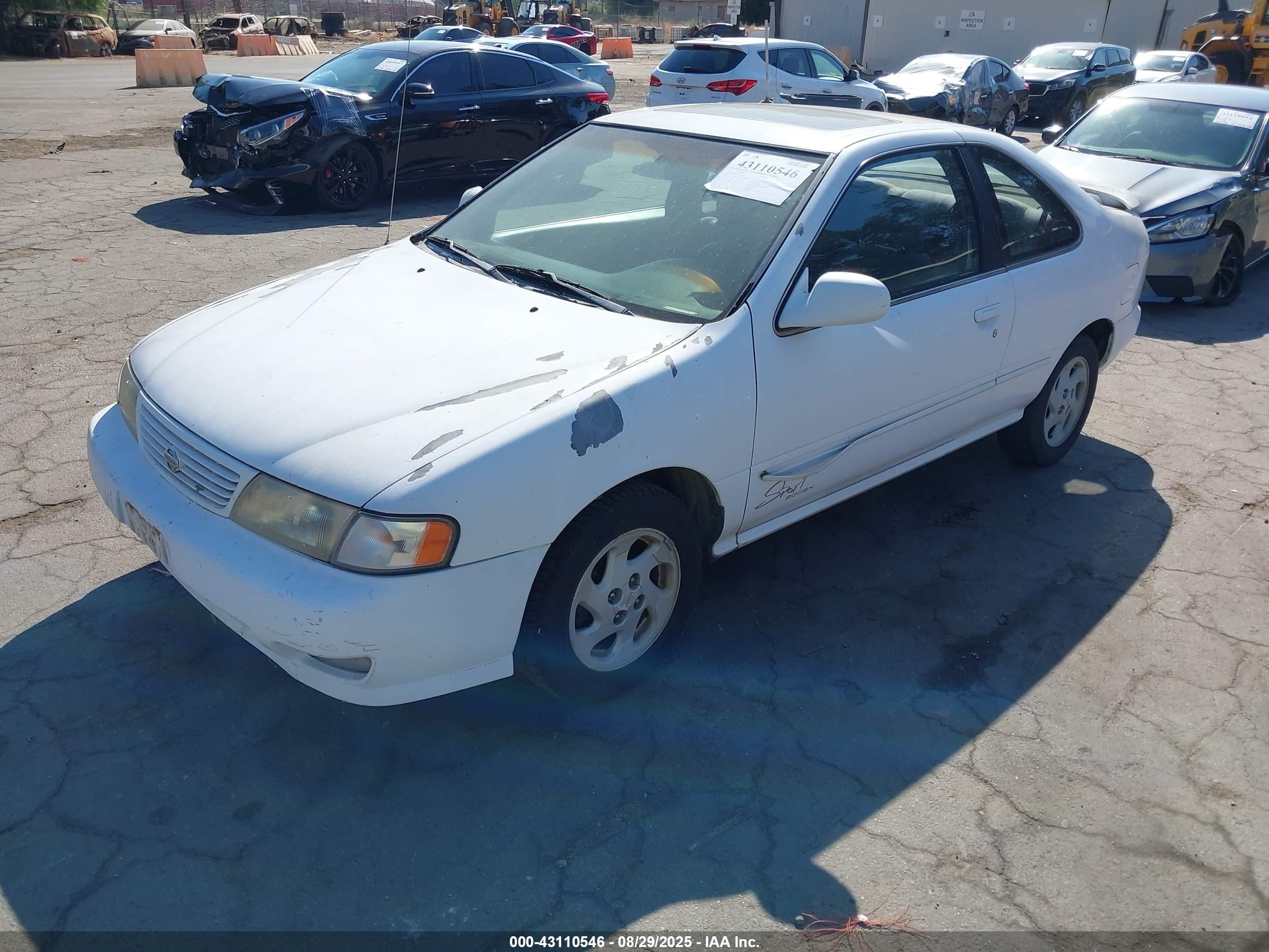 1997 Nissan 200sx Se White vin: 1N4AB42D8VC520187