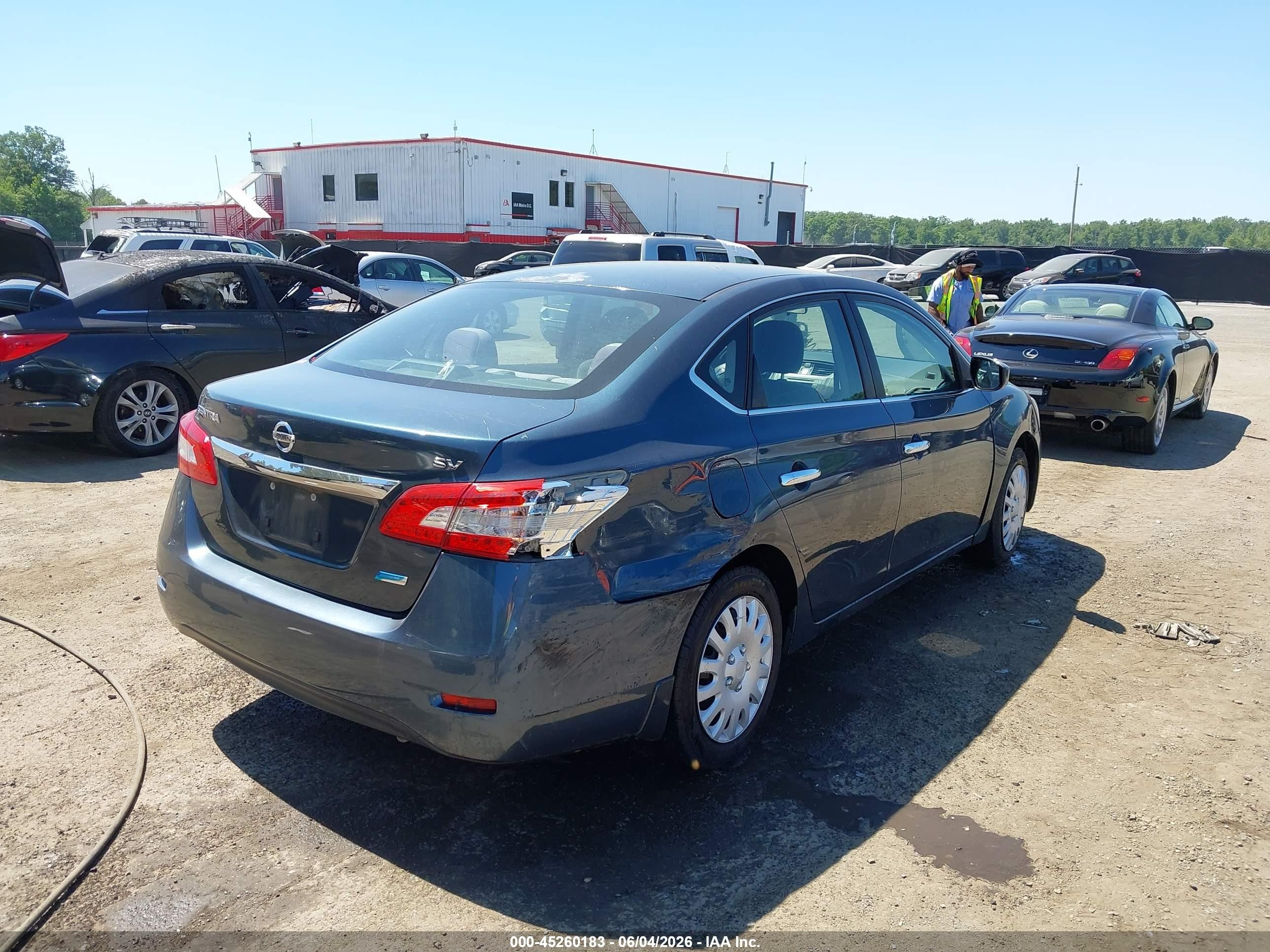 2013 Nissan Sentra Sv Blue vin: 1N4AB7AP0DN902990