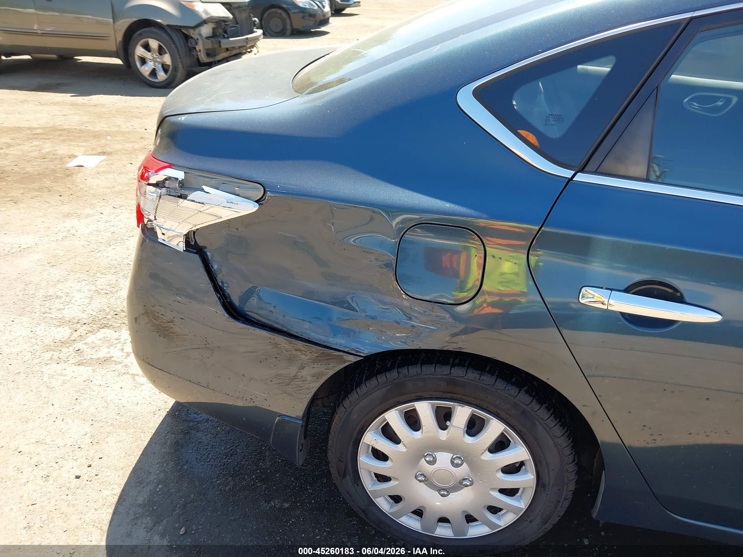 2013 Nissan Sentra Sv Blue vin: 1N4AB7AP0DN902990