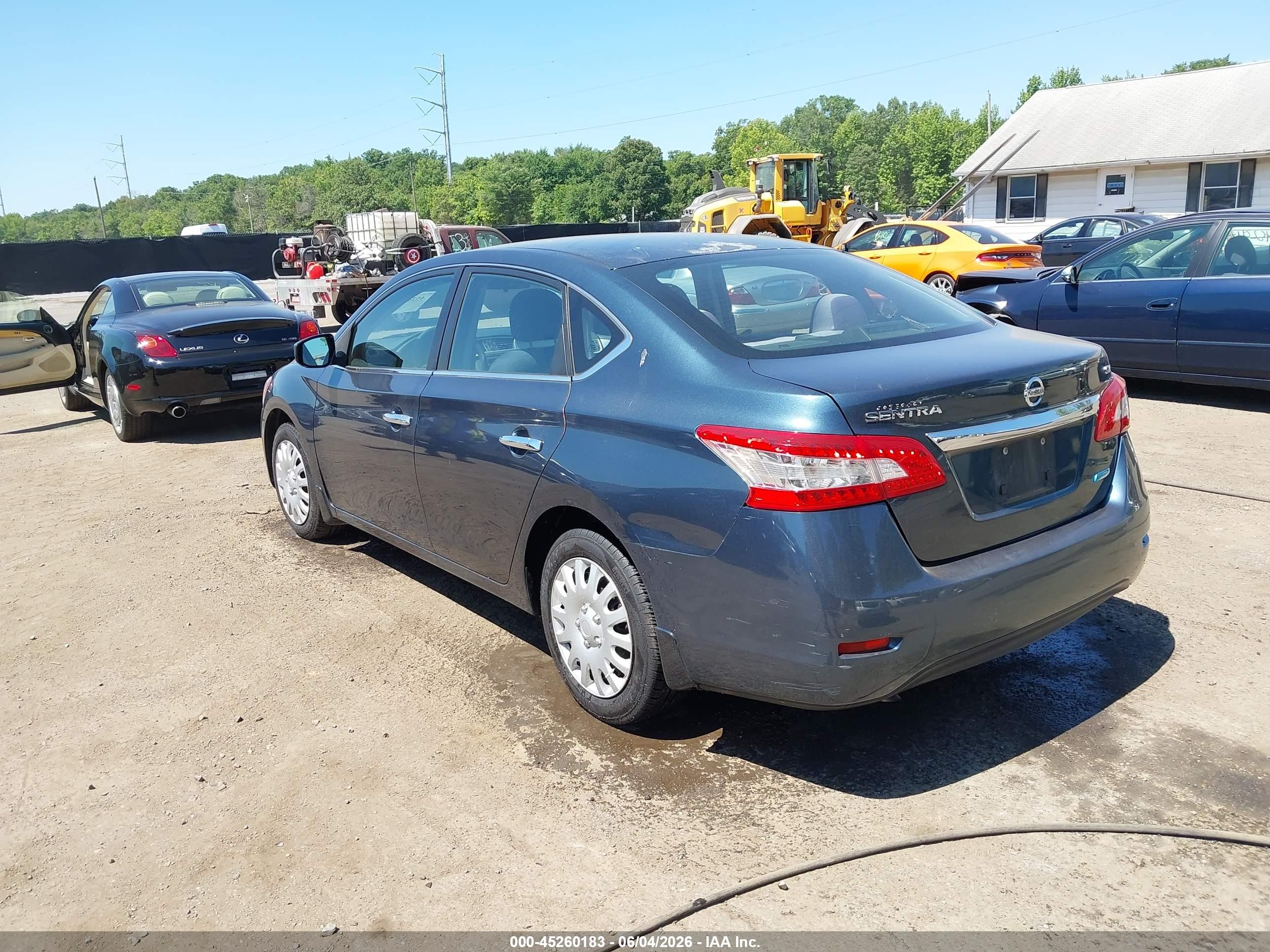 2013 Nissan Sentra Sv Blue vin: 1N4AB7AP0DN902990