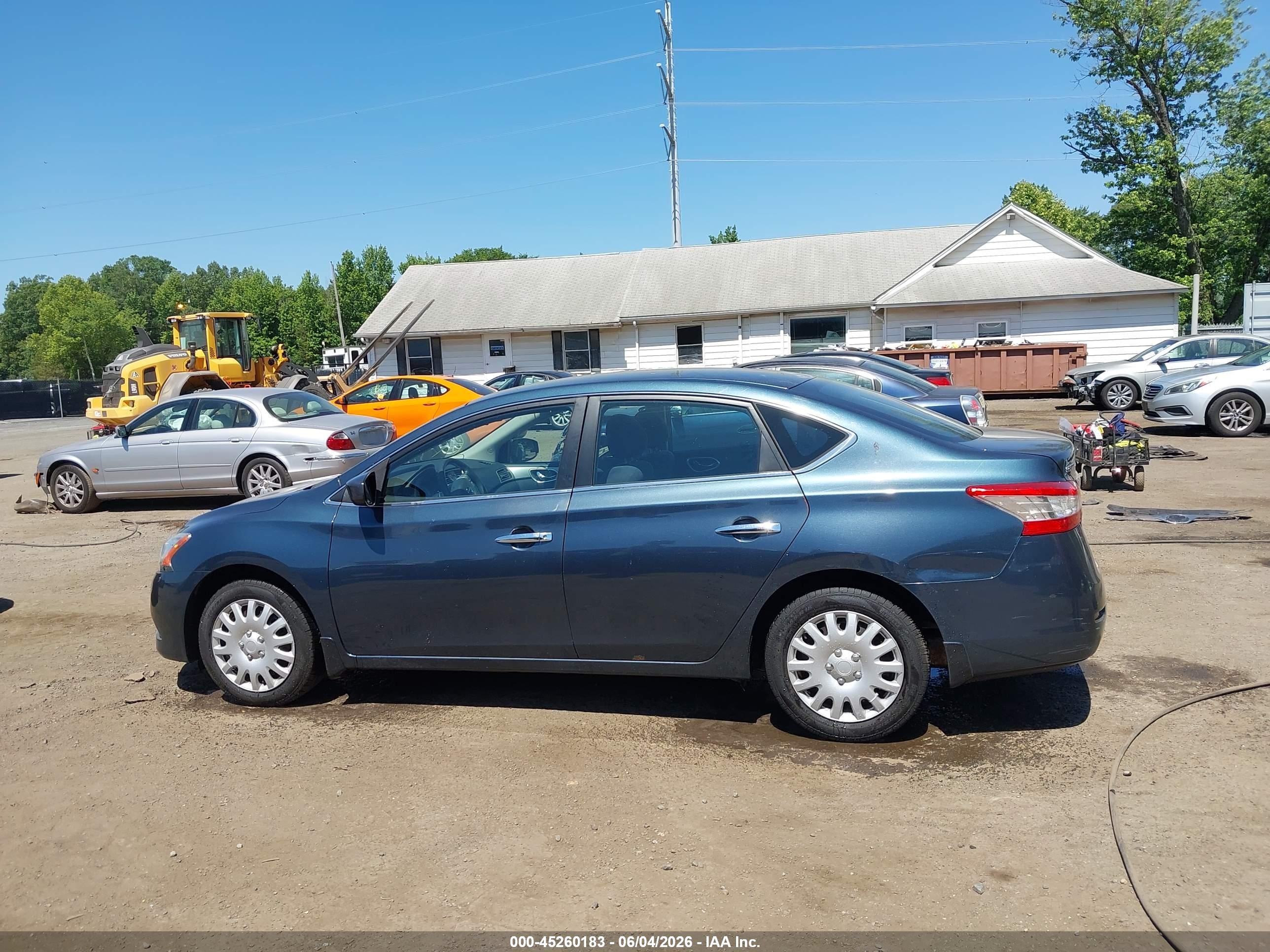2013 Nissan Sentra Sv Blue vin: 1N4AB7AP0DN902990