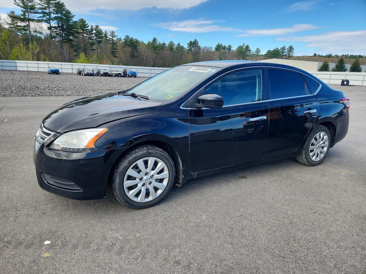 2013 Nissan Sentra Sv Black vin: 1N4AB7AP0DN903315