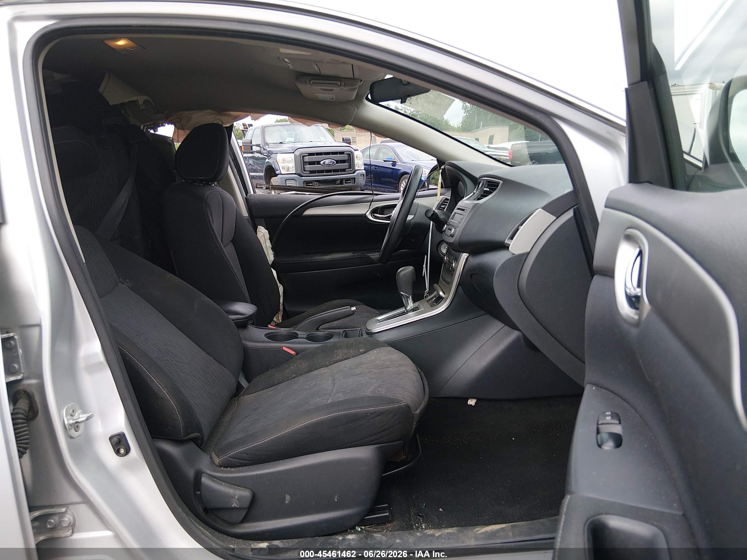 2014 Nissan Sentra Sv Серебряный vin: 1N4AB7AP0EN850861