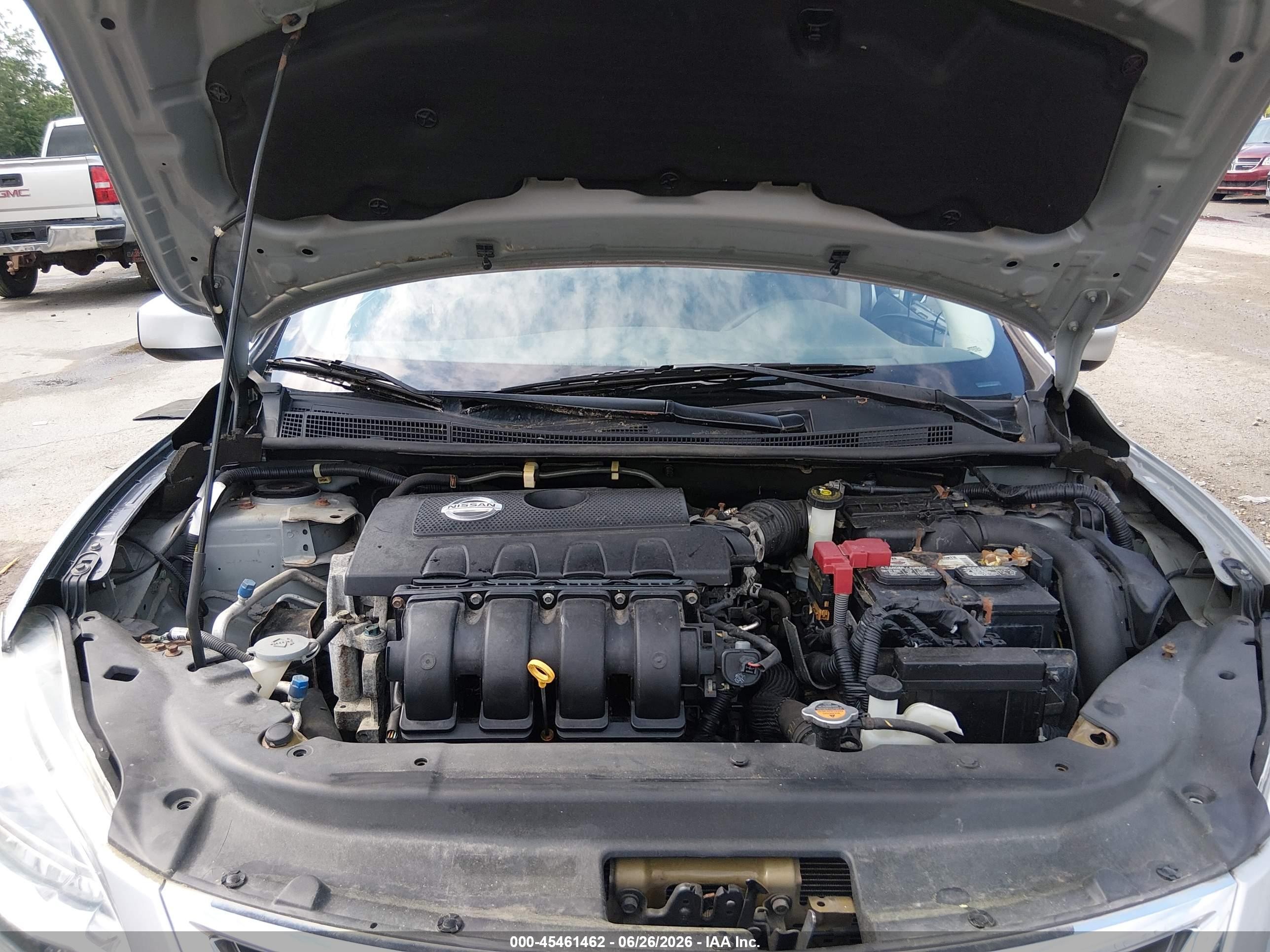 2014 Nissan Sentra Sv Серебряный vin: 1N4AB7AP0EN850861