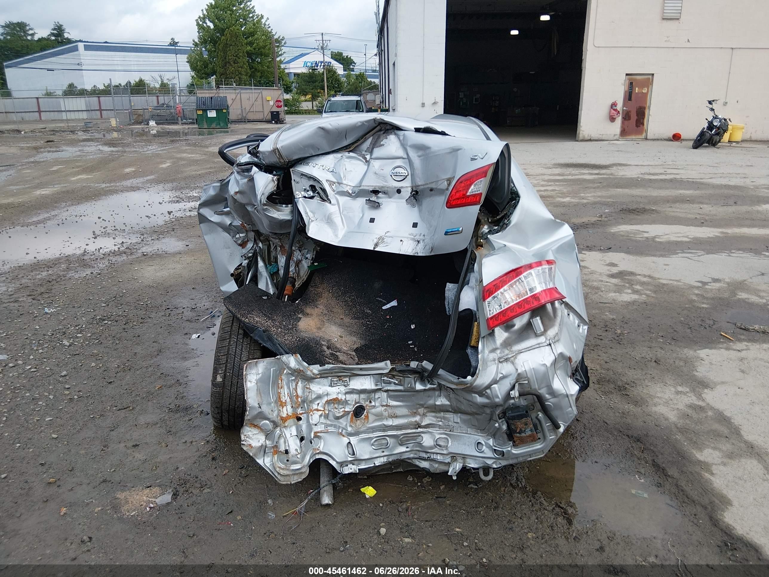 2014 Nissan Sentra Sv Серебряный vin: 1N4AB7AP0EN850861