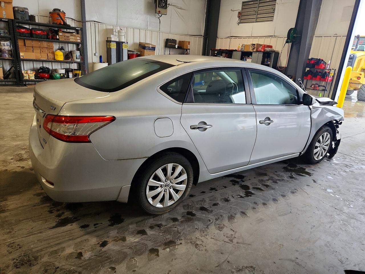 2014 Nissan Sentra Sv Silver vin: 1N4AB7AP0EN853646