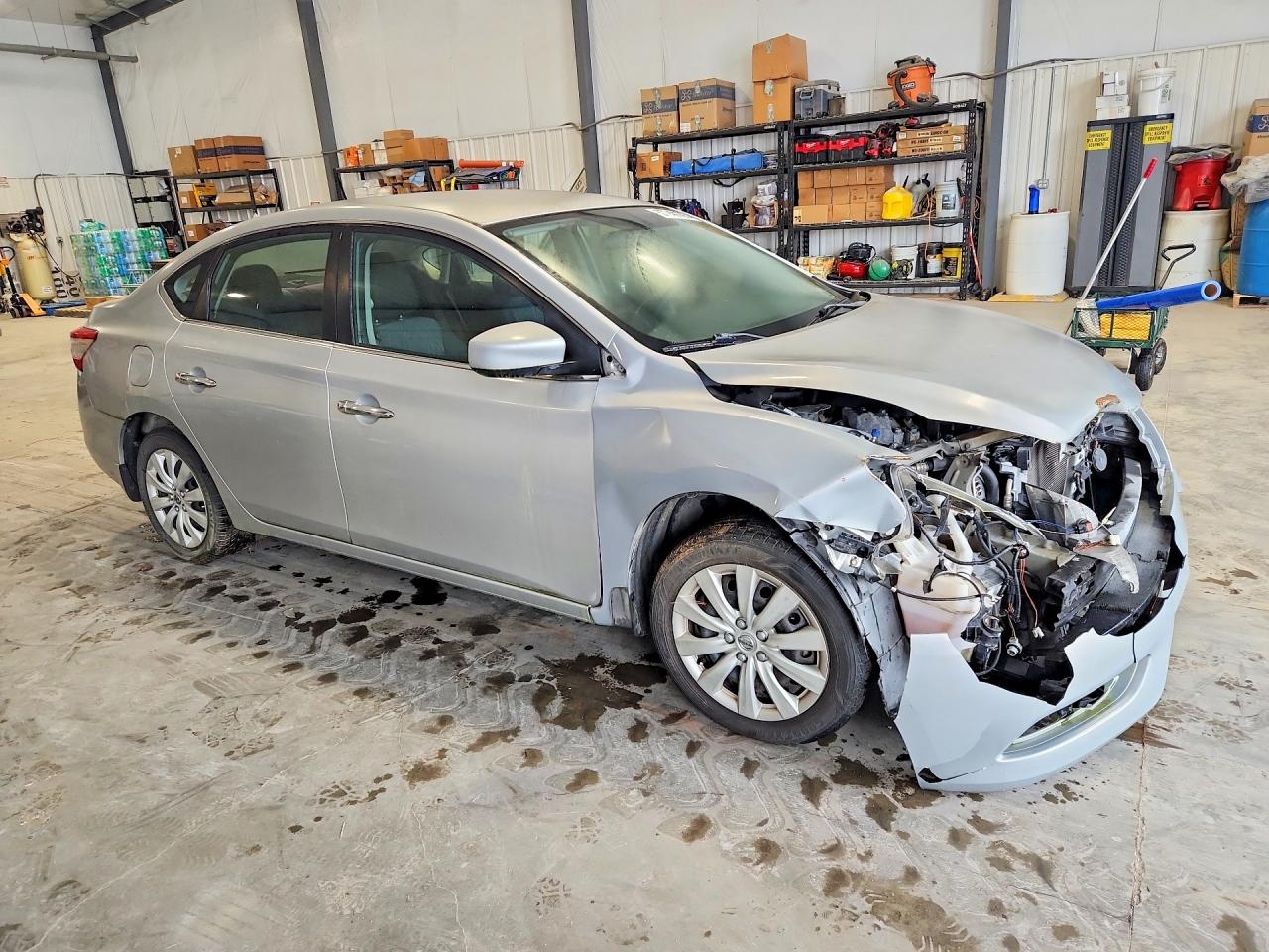 2014 Nissan Sentra Sv Silver vin: 1N4AB7AP0EN853646