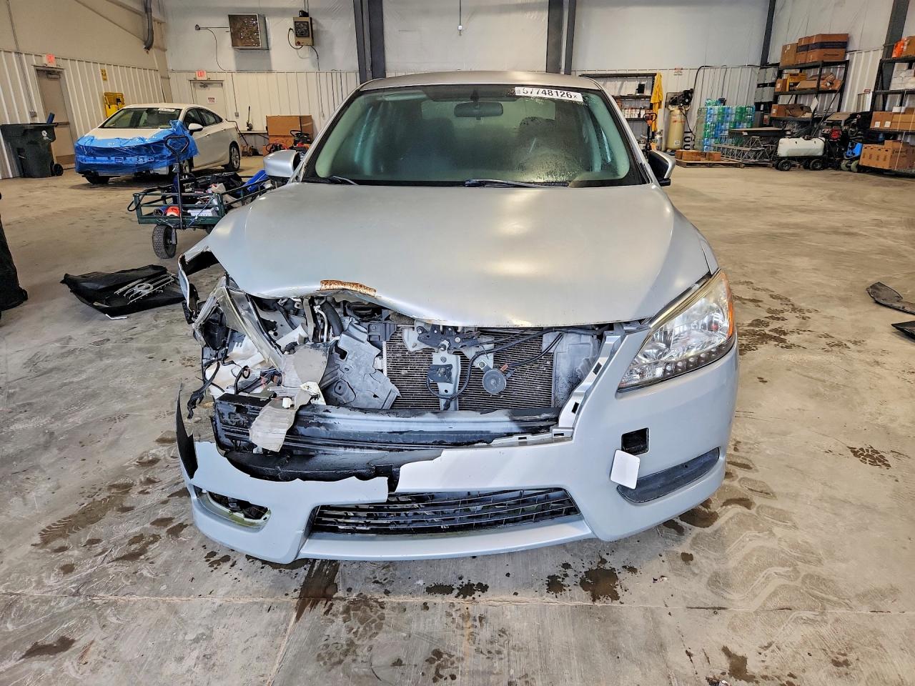 2014 Nissan Sentra Sv Silver vin: 1N4AB7AP0EN853646