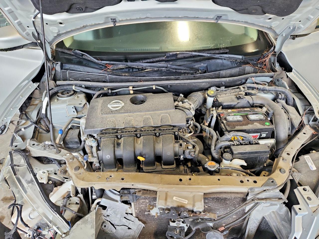 2014 Nissan Sentra Sv Silver vin: 1N4AB7AP0EN853646
