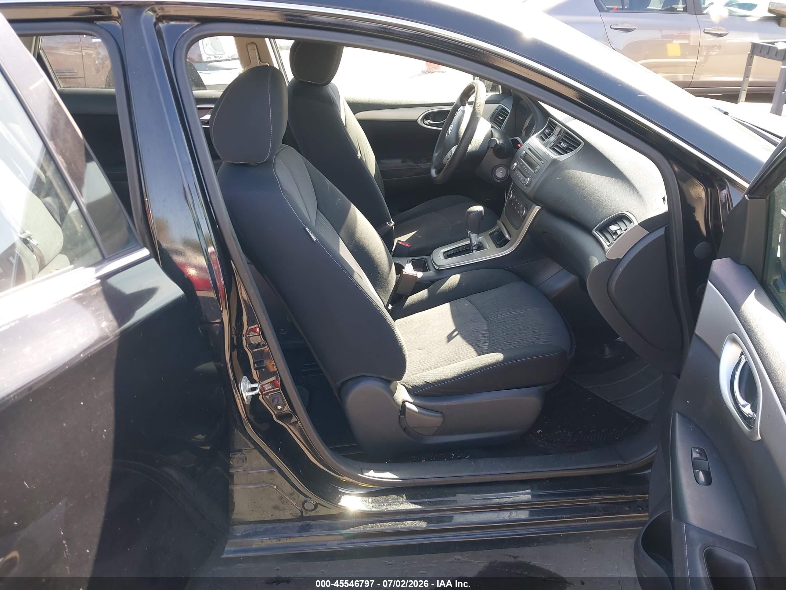 2014 Nissan Sentra Sv Black vin: 1N4AB7AP0EN854621