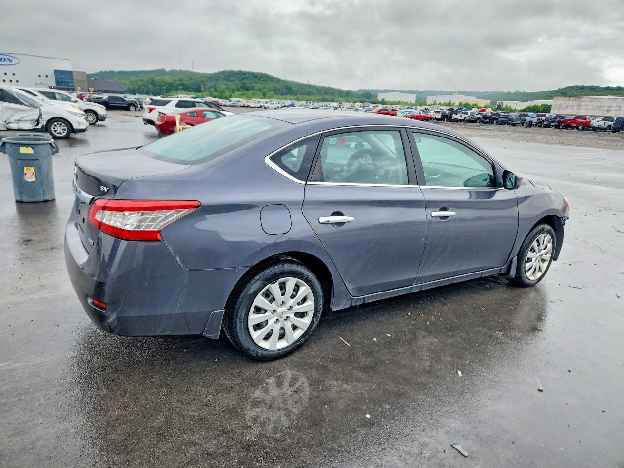 2014 Nissan Sentra Sv Blue vin: 1N4AB7AP0EN855896