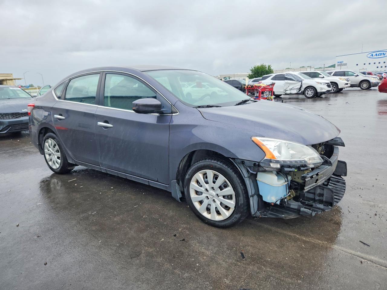 2014 Nissan Sentra Sv Blue vin: 1N4AB7AP0EN855896