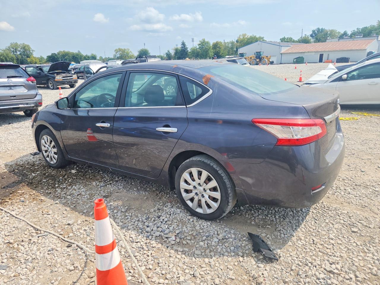 2014 Nissan Sentra Sv Gray vin: 1N4AB7AP0EN856109