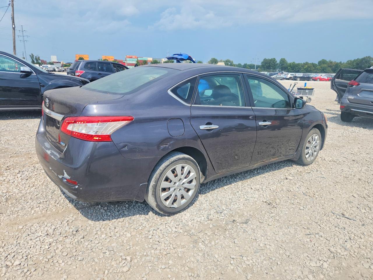 2014 Nissan Sentra Sv Gray vin: 1N4AB7AP0EN856109