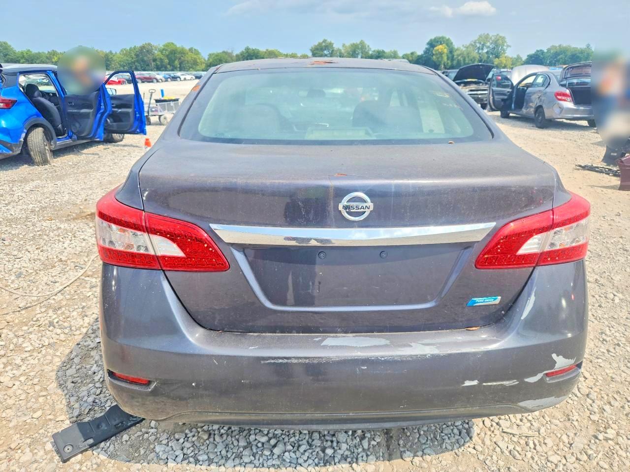 2014 Nissan Sentra Sv Gray vin: 1N4AB7AP0EN856109