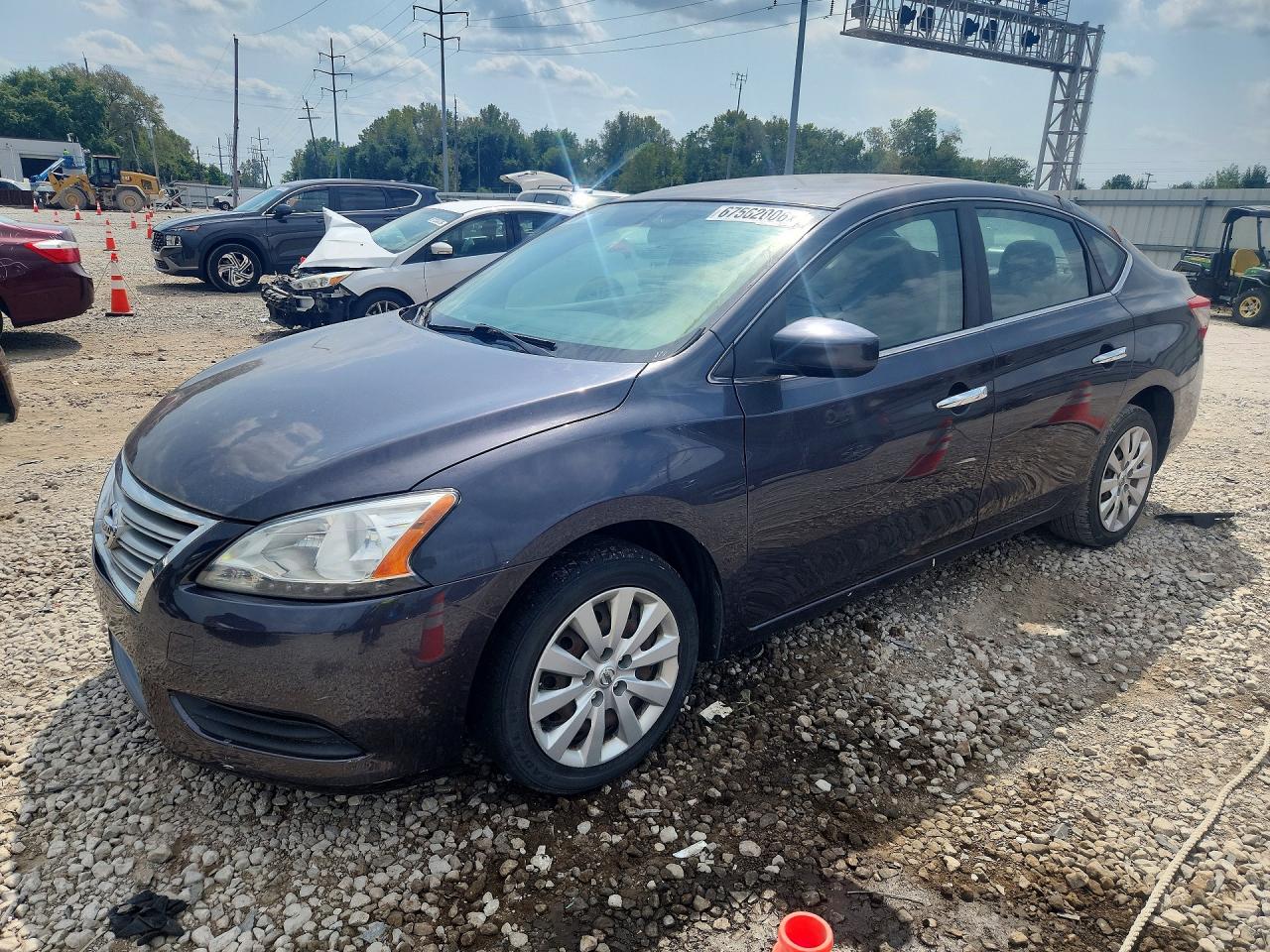 2014 Nissan Sentra Sv Gray vin: 1N4AB7AP0EN856109