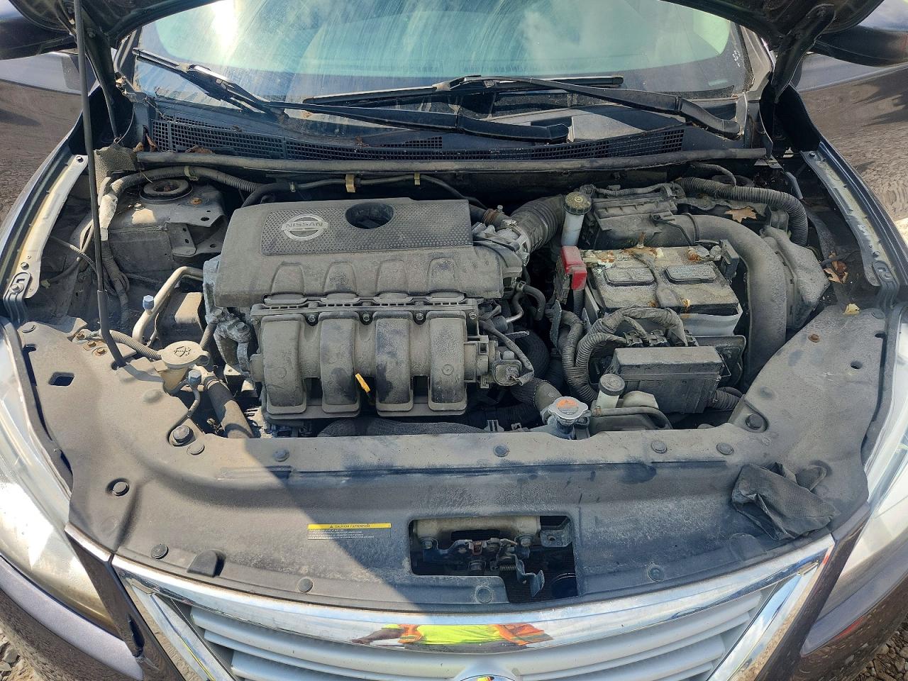2014 Nissan Sentra Sv Gray vin: 1N4AB7AP0EN856109