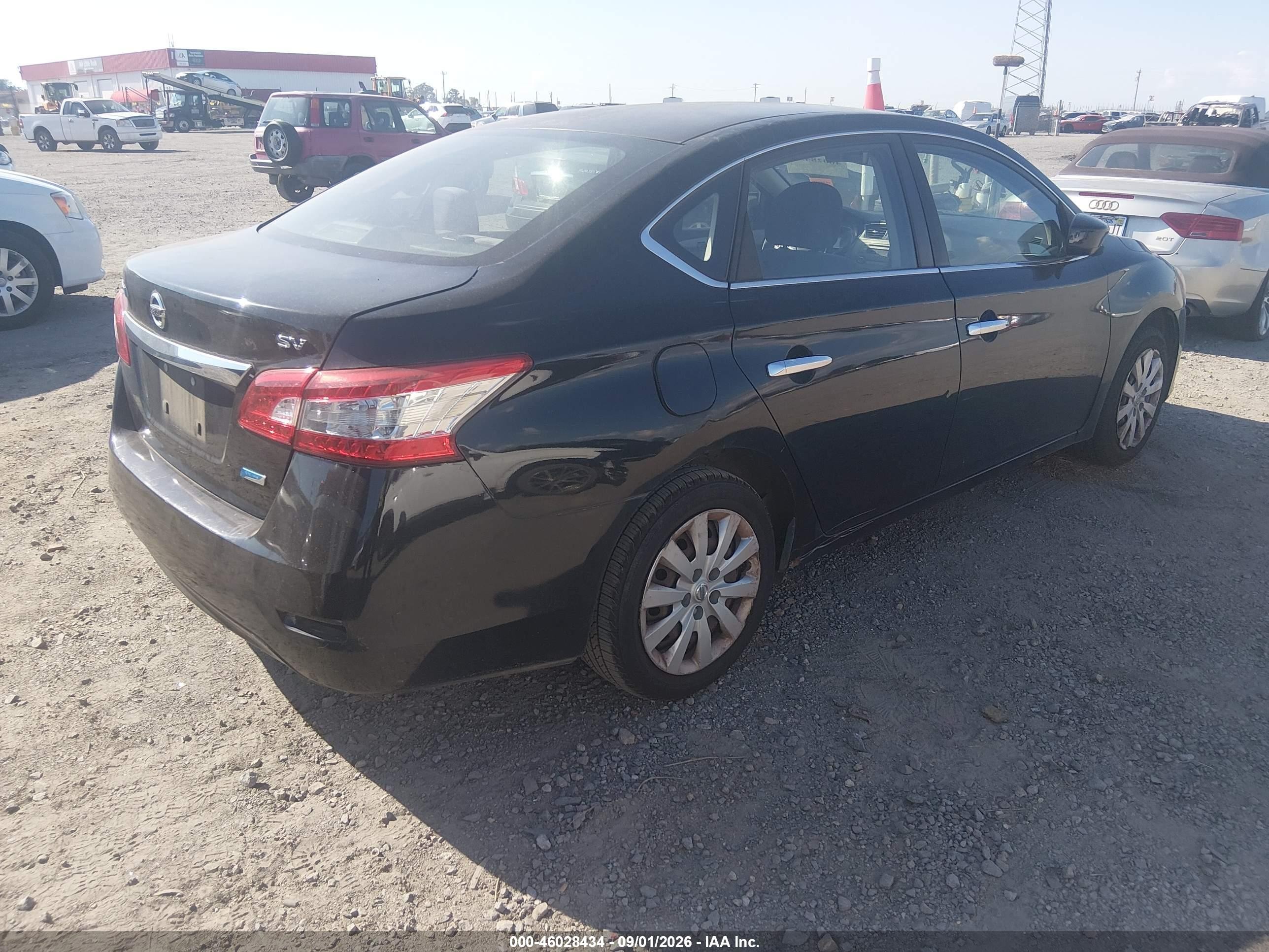 2013 Nissan Sentra Sv Black vin: 1N4AB7AP1DN902660