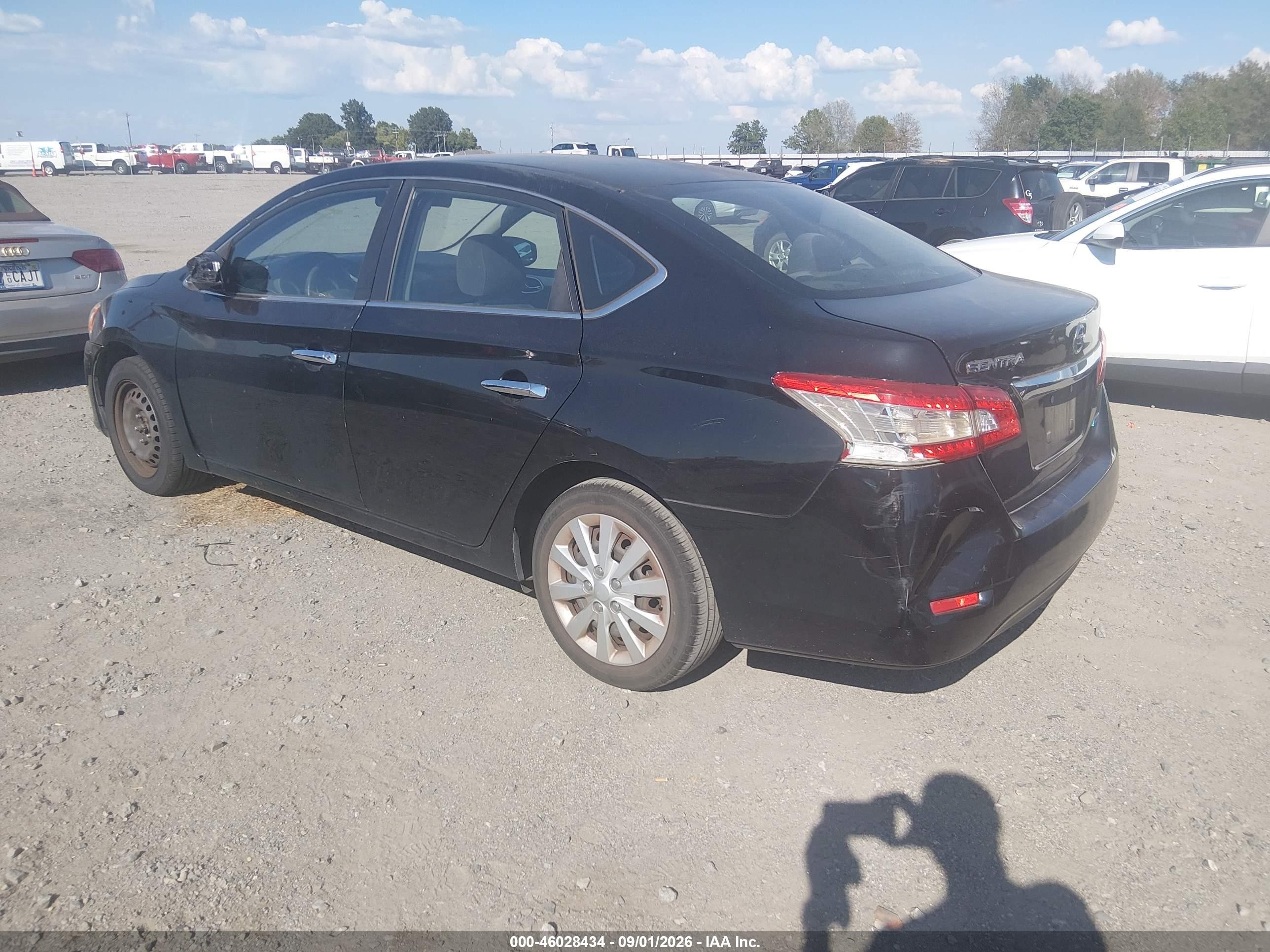 2013 Nissan Sentra Sv Black vin: 1N4AB7AP1DN902660
