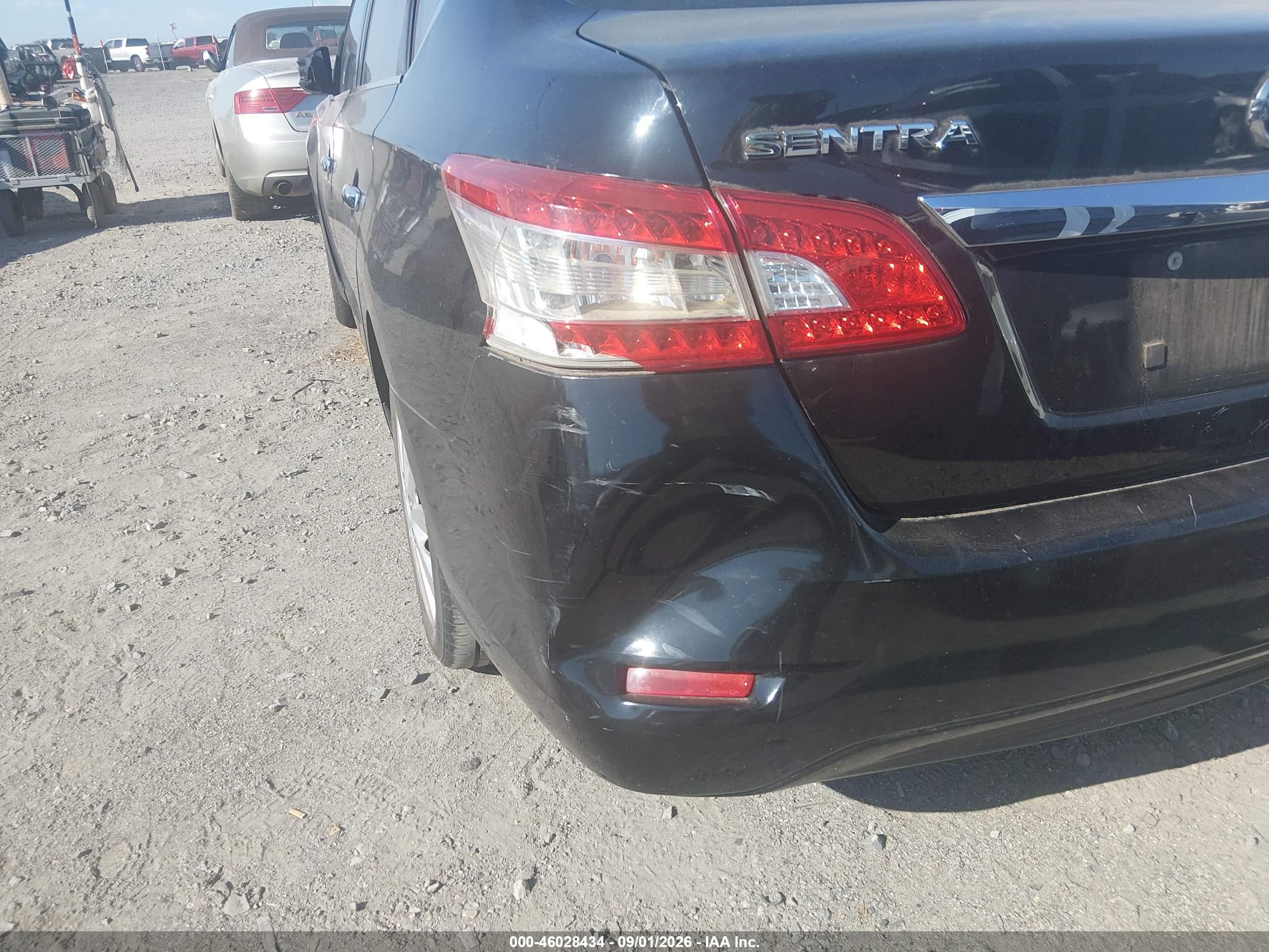 2013 Nissan Sentra Sv Black vin: 1N4AB7AP1DN902660