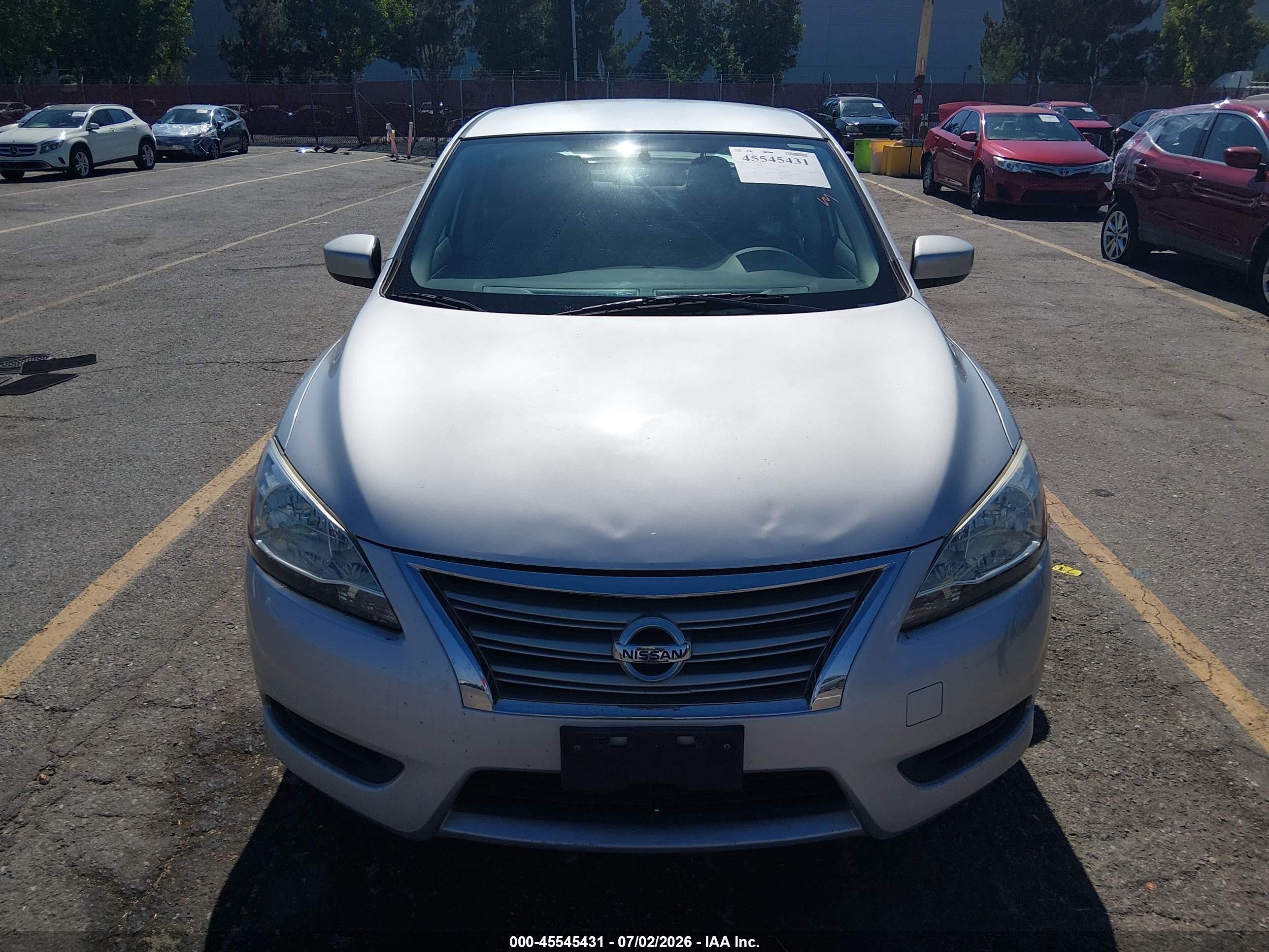 2013 Nissan Sentra Sv Silver vin: 1N4AB7AP1DN902805