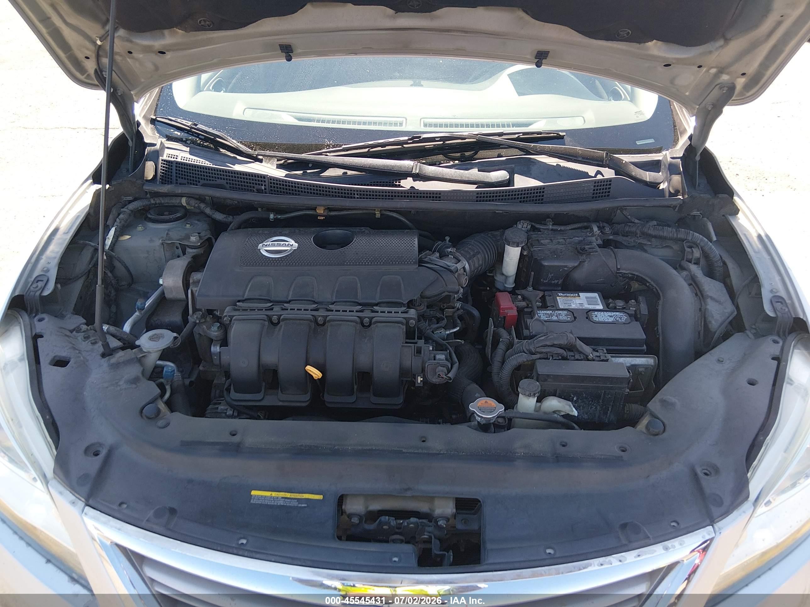 2013 Nissan Sentra Sv Silver vin: 1N4AB7AP1DN902805