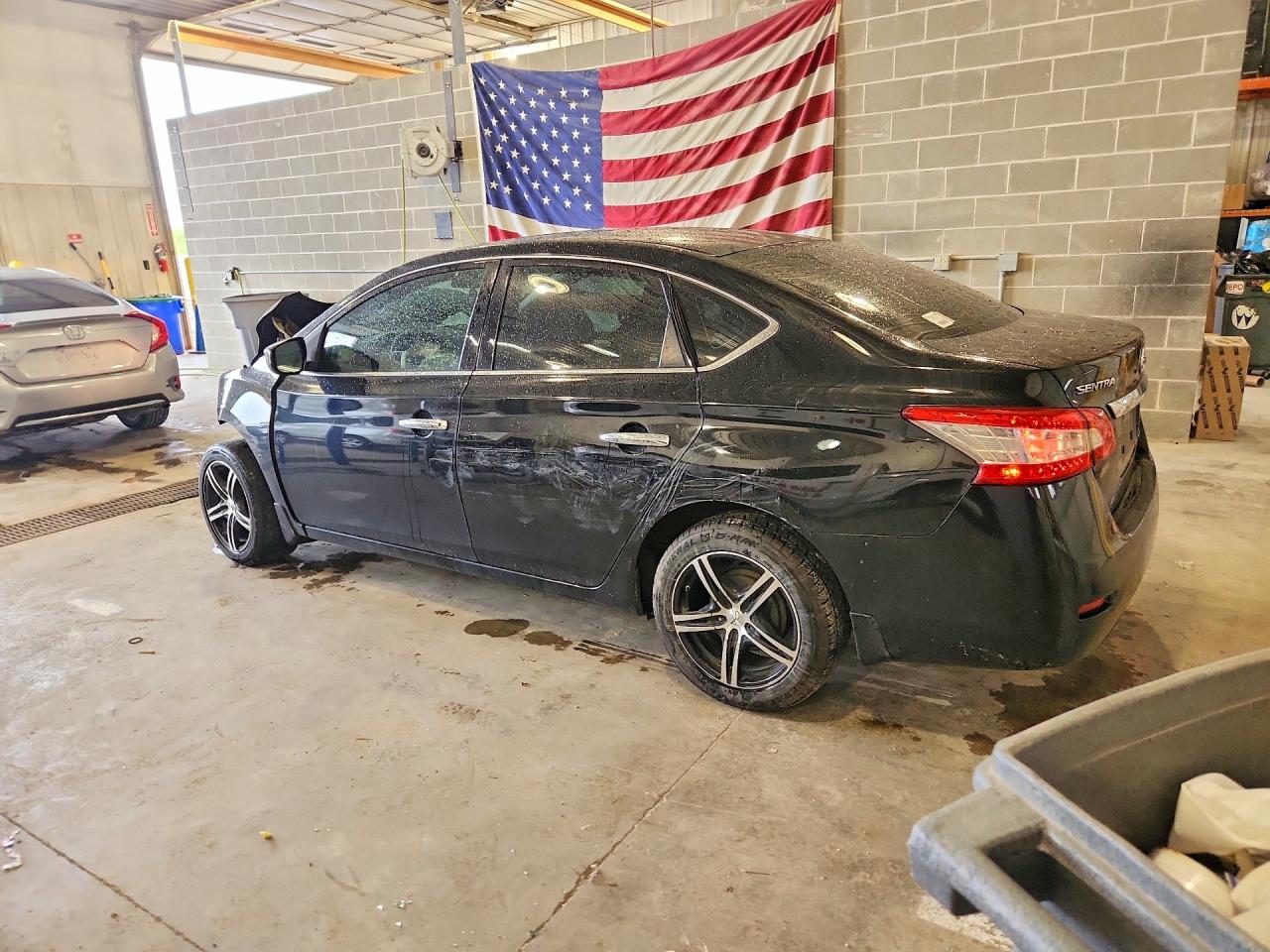 2014 Nissan Sentra Sv Black vin: 1N4AB7AP1EN856135