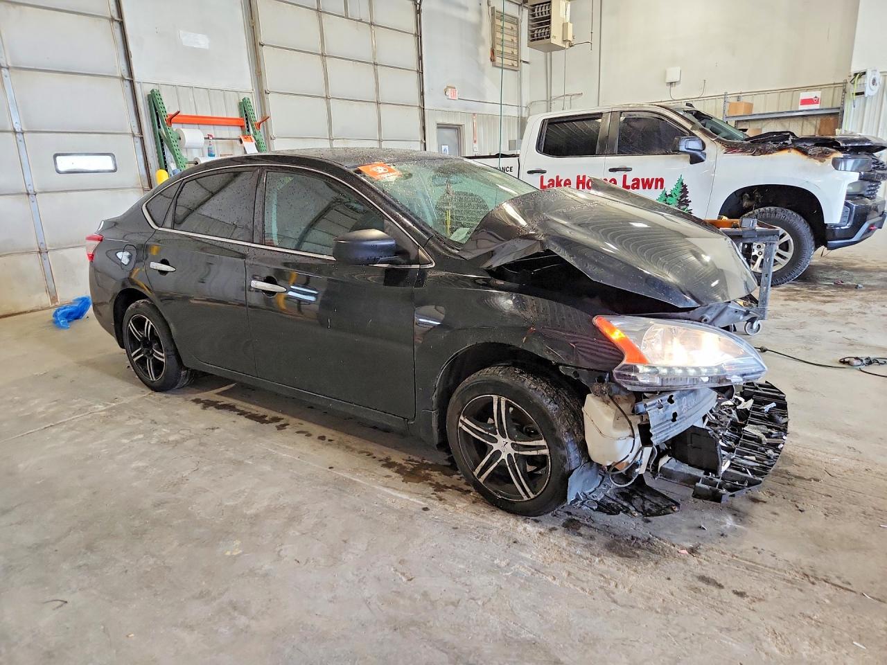 2014 Nissan Sentra Sv Black vin: 1N4AB7AP1EN856135