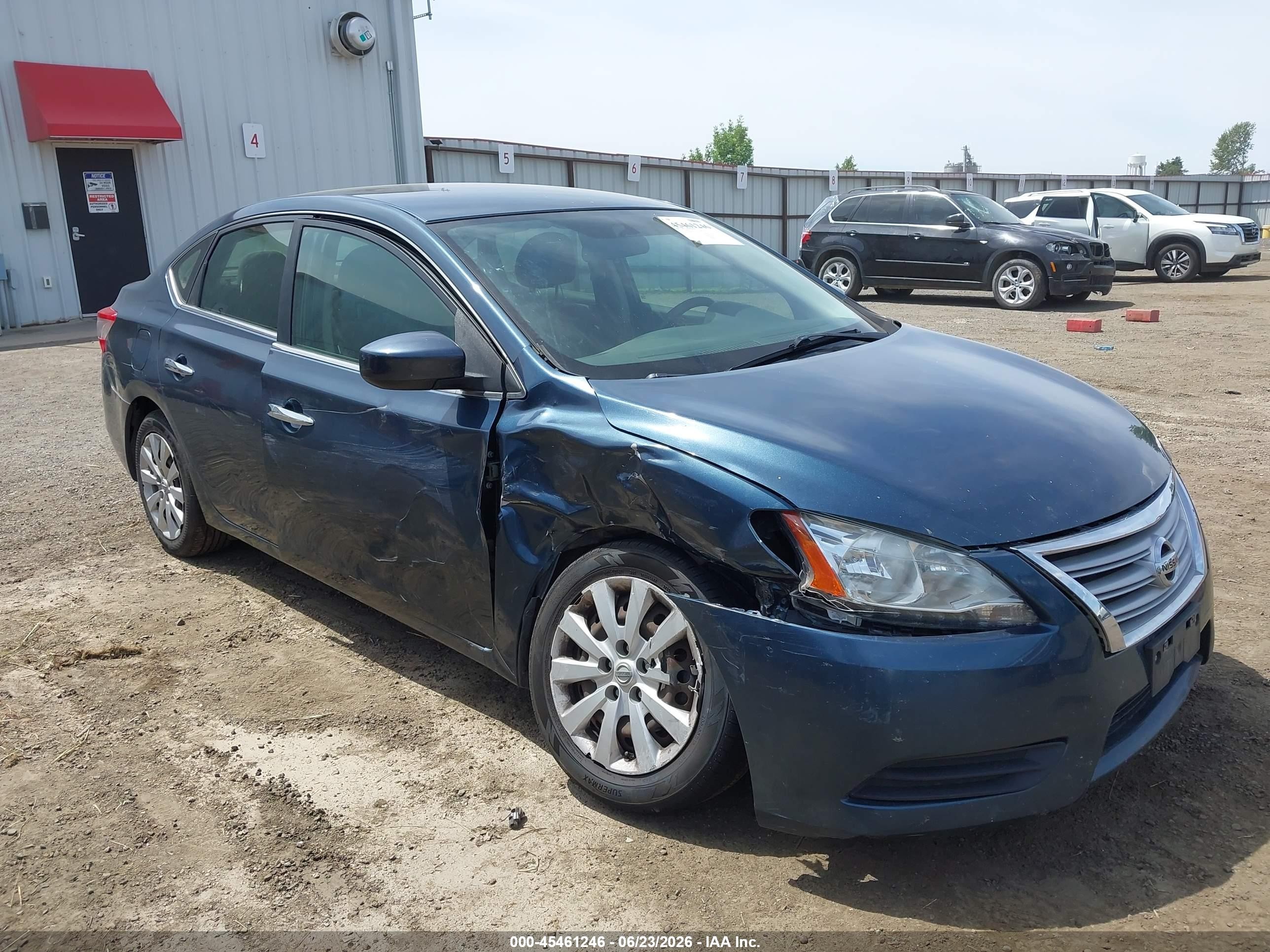 2013 Nissan Sentra Sv Teal vin: 1N4AB7AP2DN900318