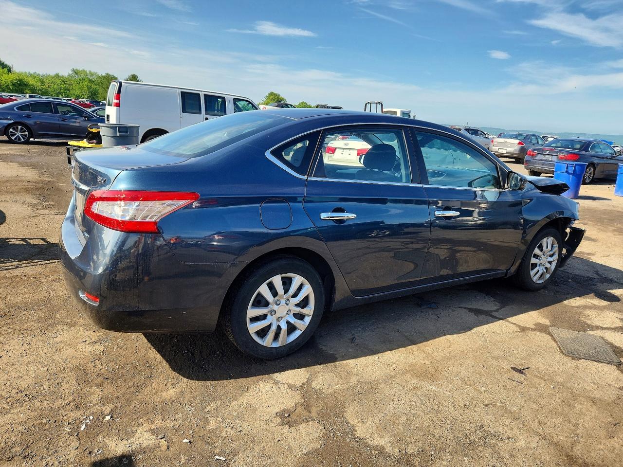 2013 Nissan Sentra Sv Blue vin: 1N4AB7AP2DN904594