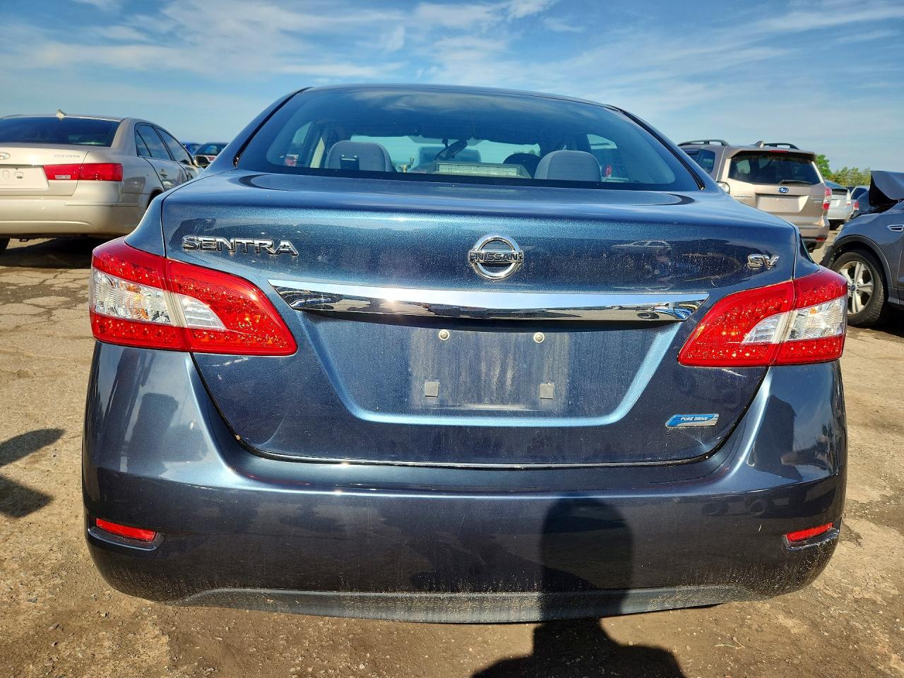2013 Nissan Sentra Sv Blue vin: 1N4AB7AP2DN904594