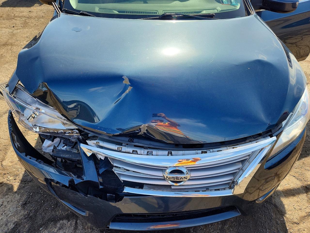 2013 Nissan Sentra Sv Blue vin: 1N4AB7AP2DN904594
