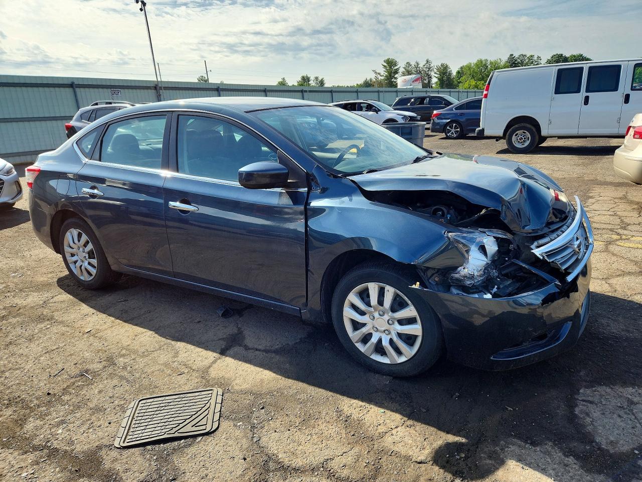 2013 Nissan Sentra Sv Blue vin: 1N4AB7AP2DN904594